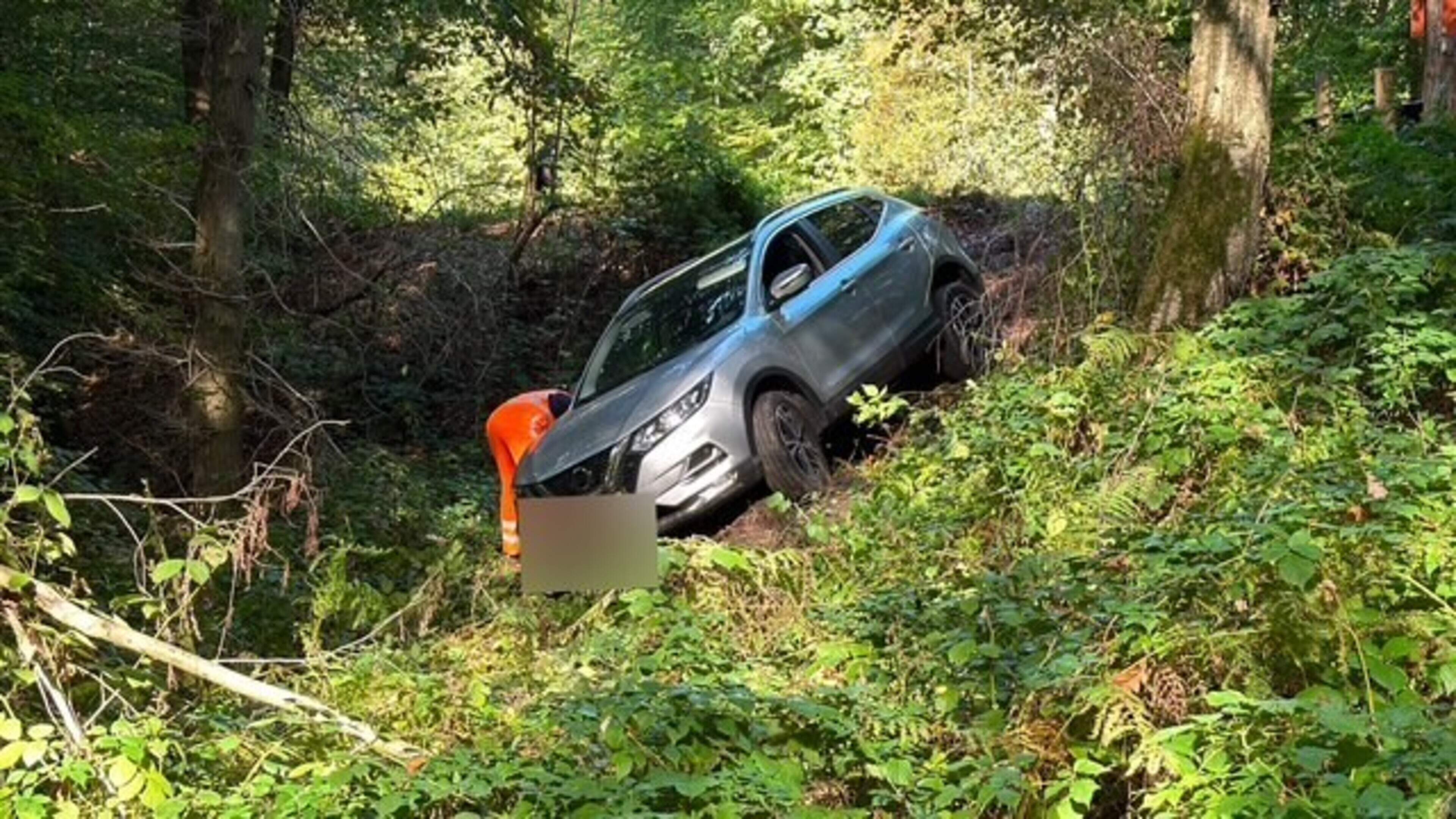 Auto raakt van de weg en beland in struikgewas in Vaals