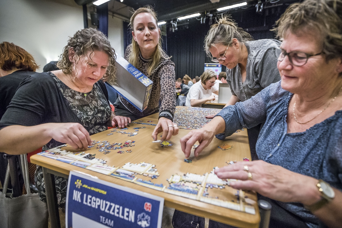 Race tegen de klok bij voorronde NK legpuzzelen in Meterik