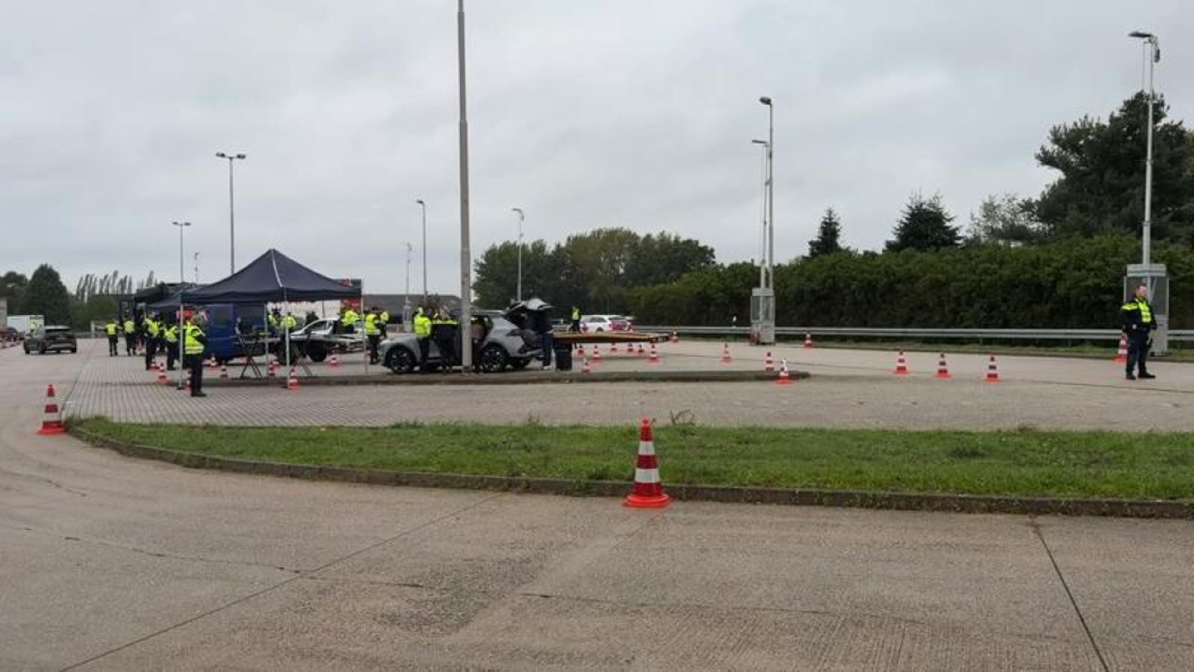 Verkeerscontrole op A77