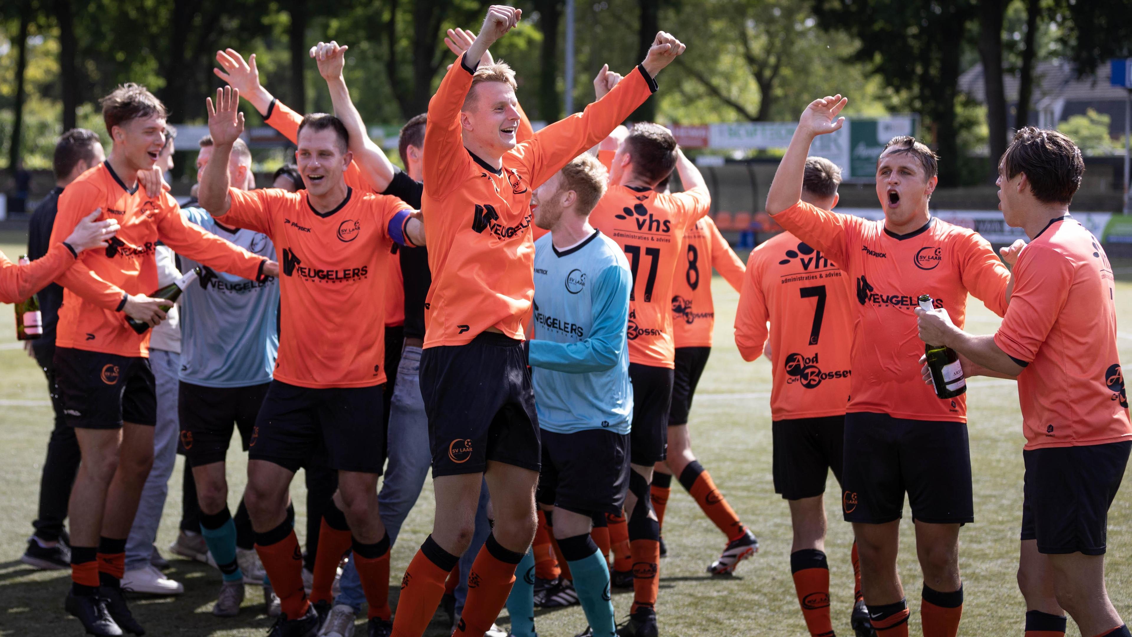 Drie kampioenen in het Limburgse amateurvoetbal: vlag in top in Laar, Amby en Ottersum