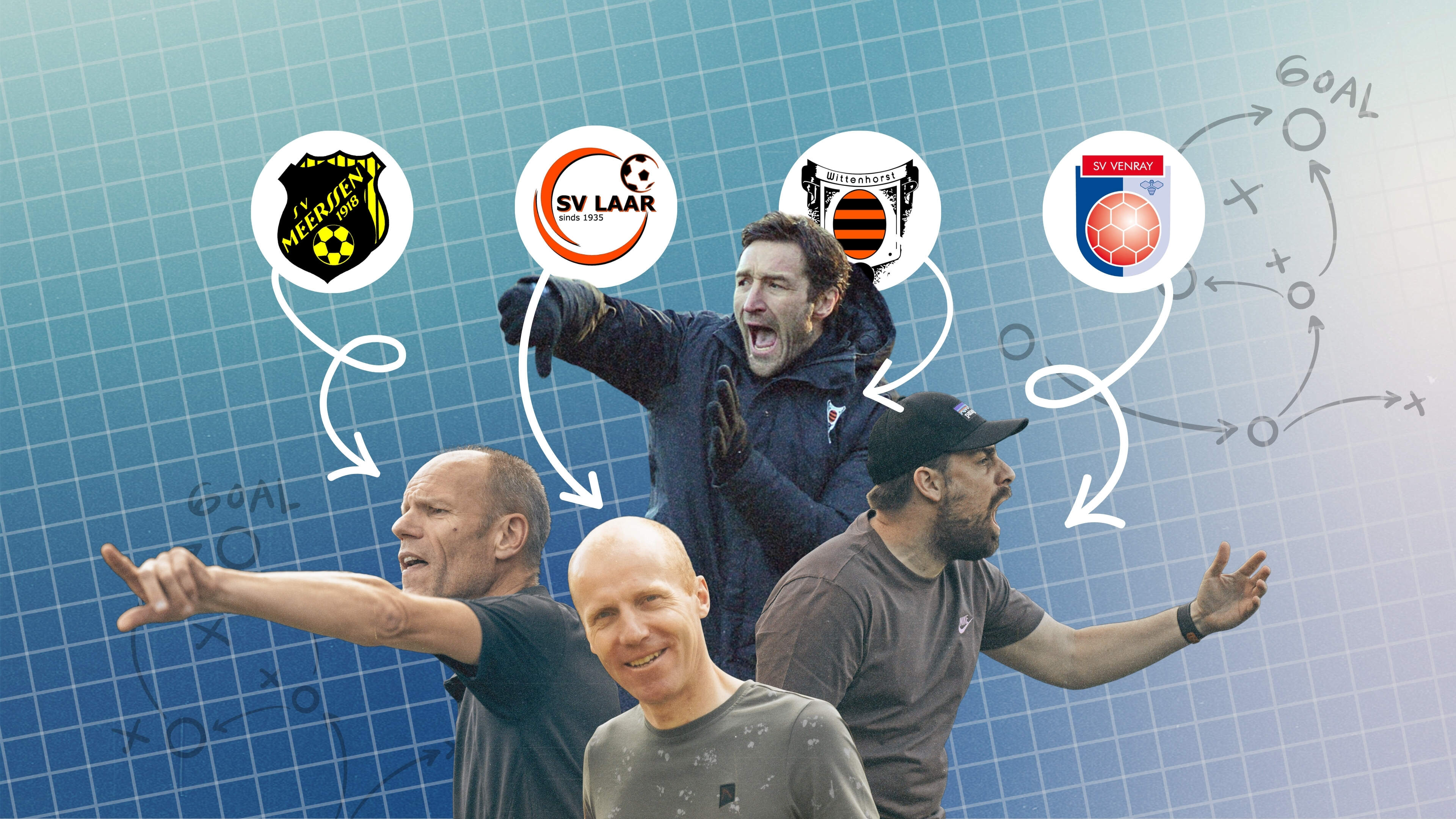 Trainers SV Venray, Wittenhorst, SV Laar en SV Meerssen over nieuwe seizoen: ‘Er zit zeker een versc