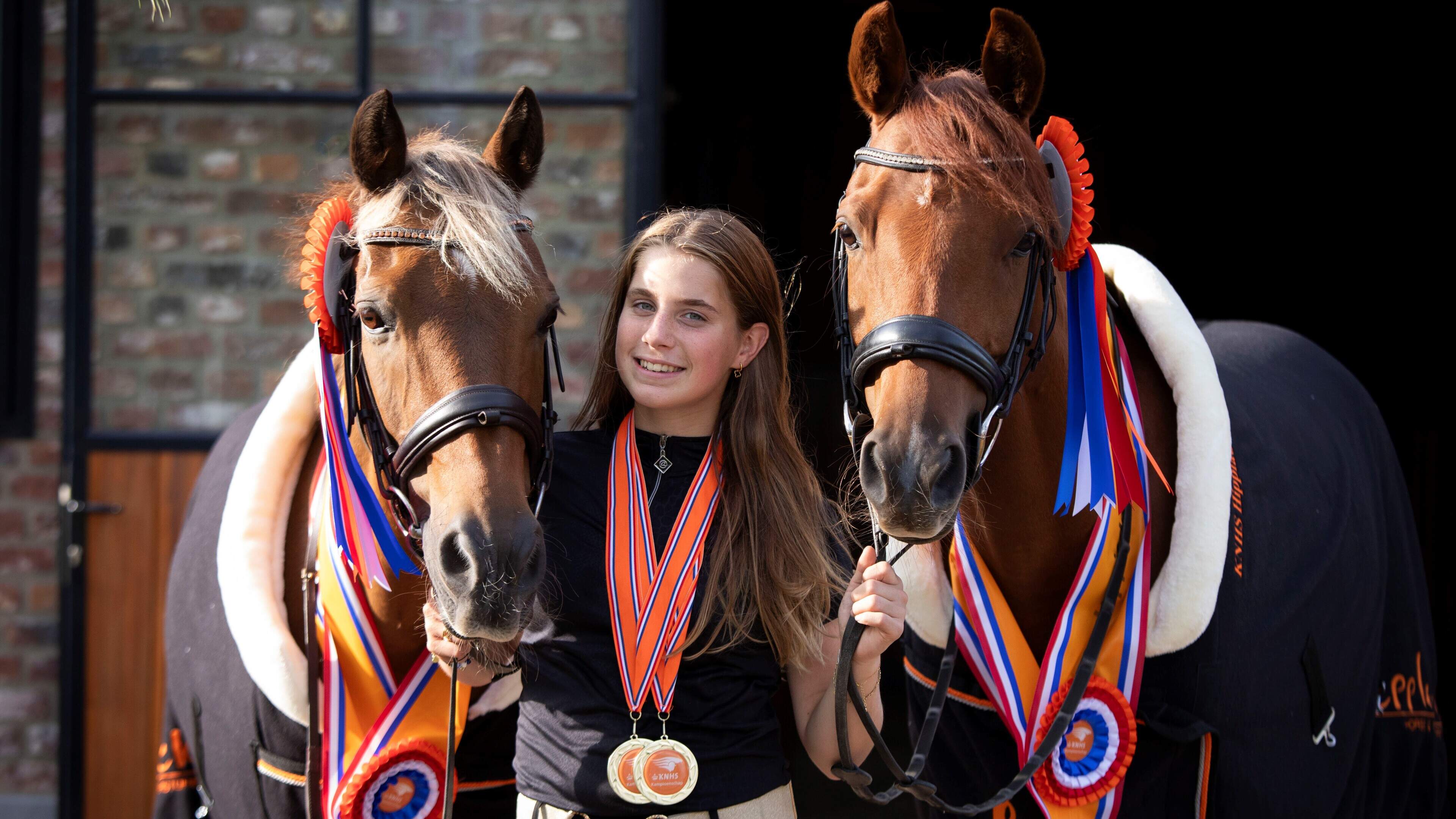 Tweevoudig Nederlands kampioene Jolie uit Wellerlooi doet alles voor haar pony’s: ‘Ze wilde heel gra