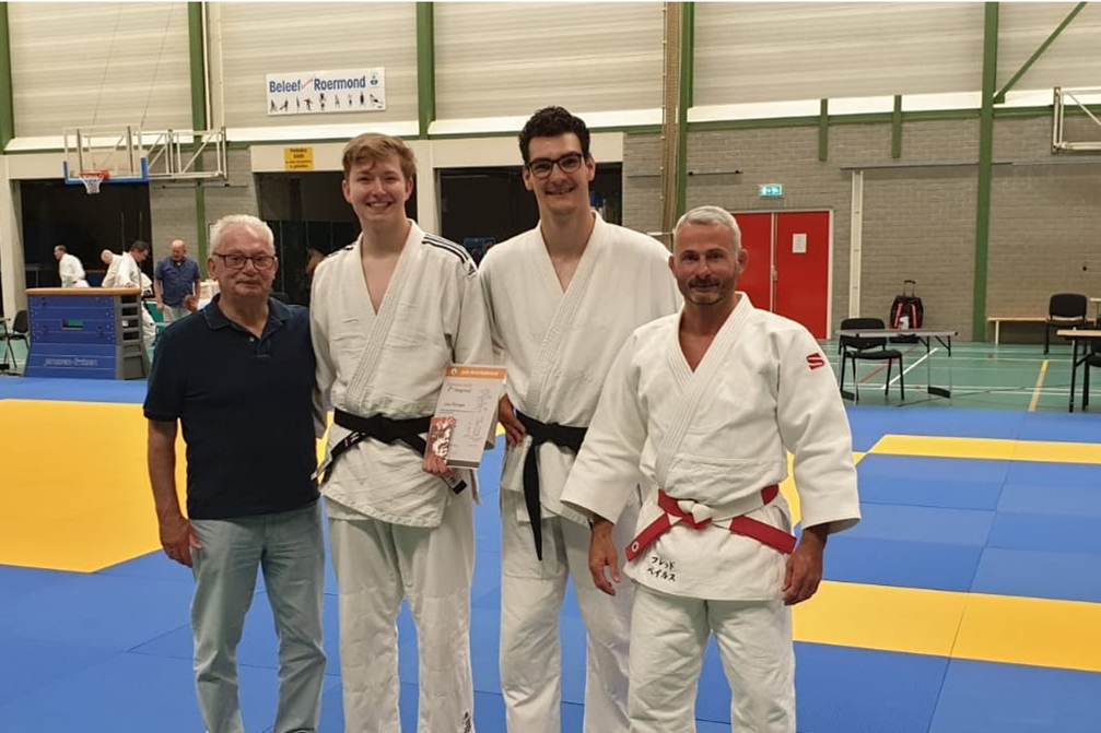 Sem van Horssen geslaagd voor eerste dan judo