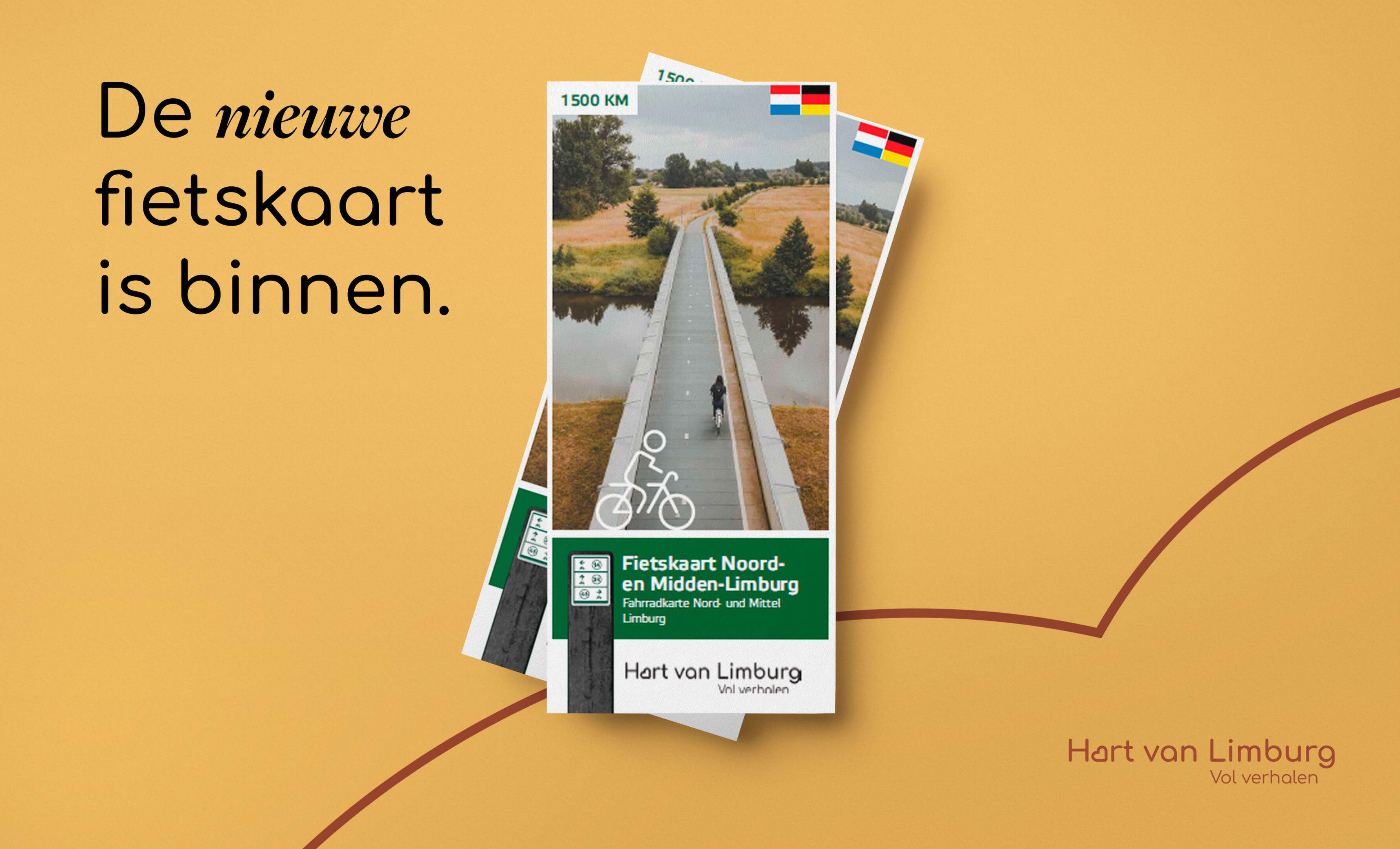 VVV Hart van Limburg presenteert nieuwe Fietsknooppuntenkaart