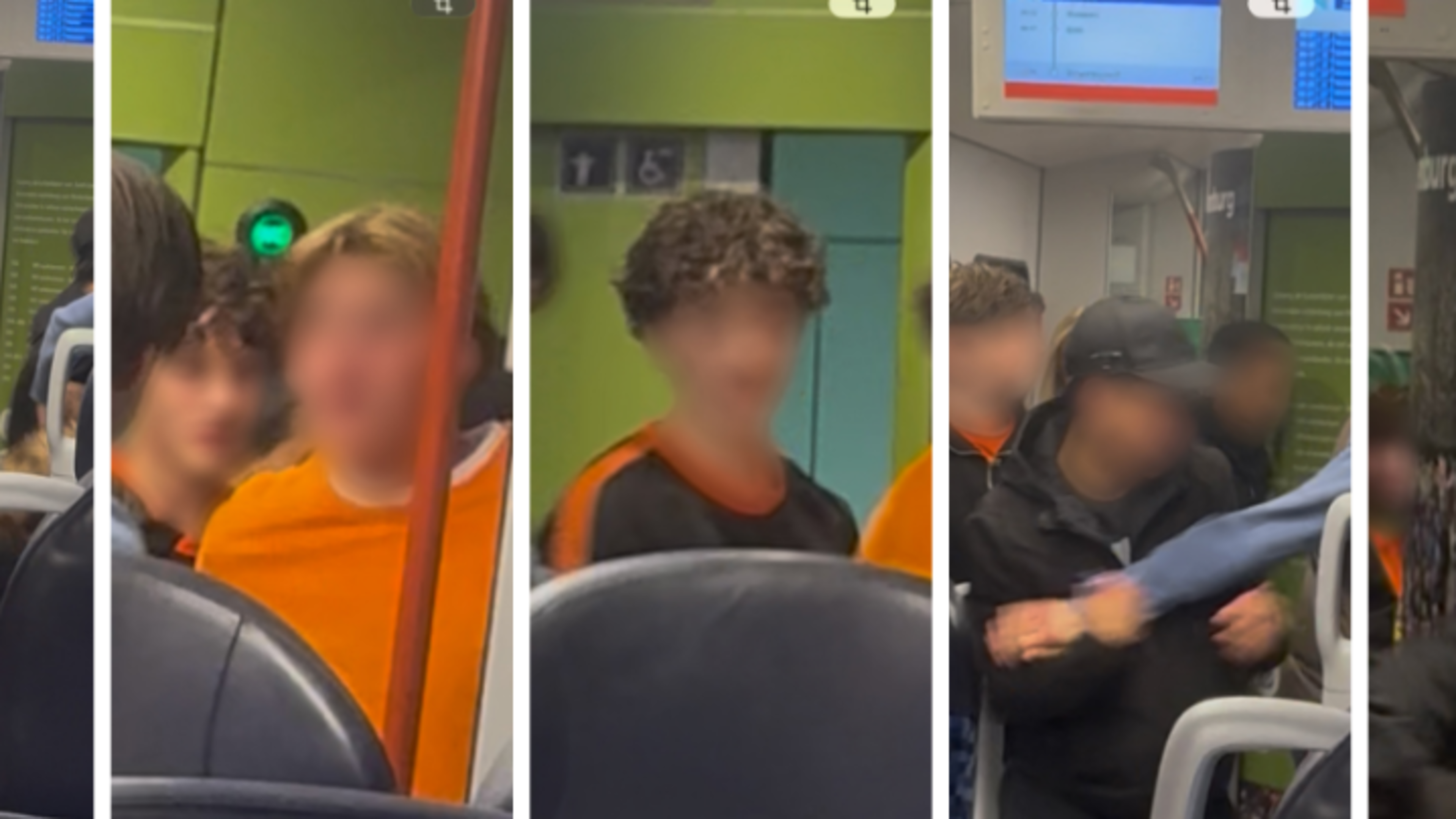 Politie publiceert beelden van verdachten die jongeren mishandelden in trein van Maastricht naar Ech