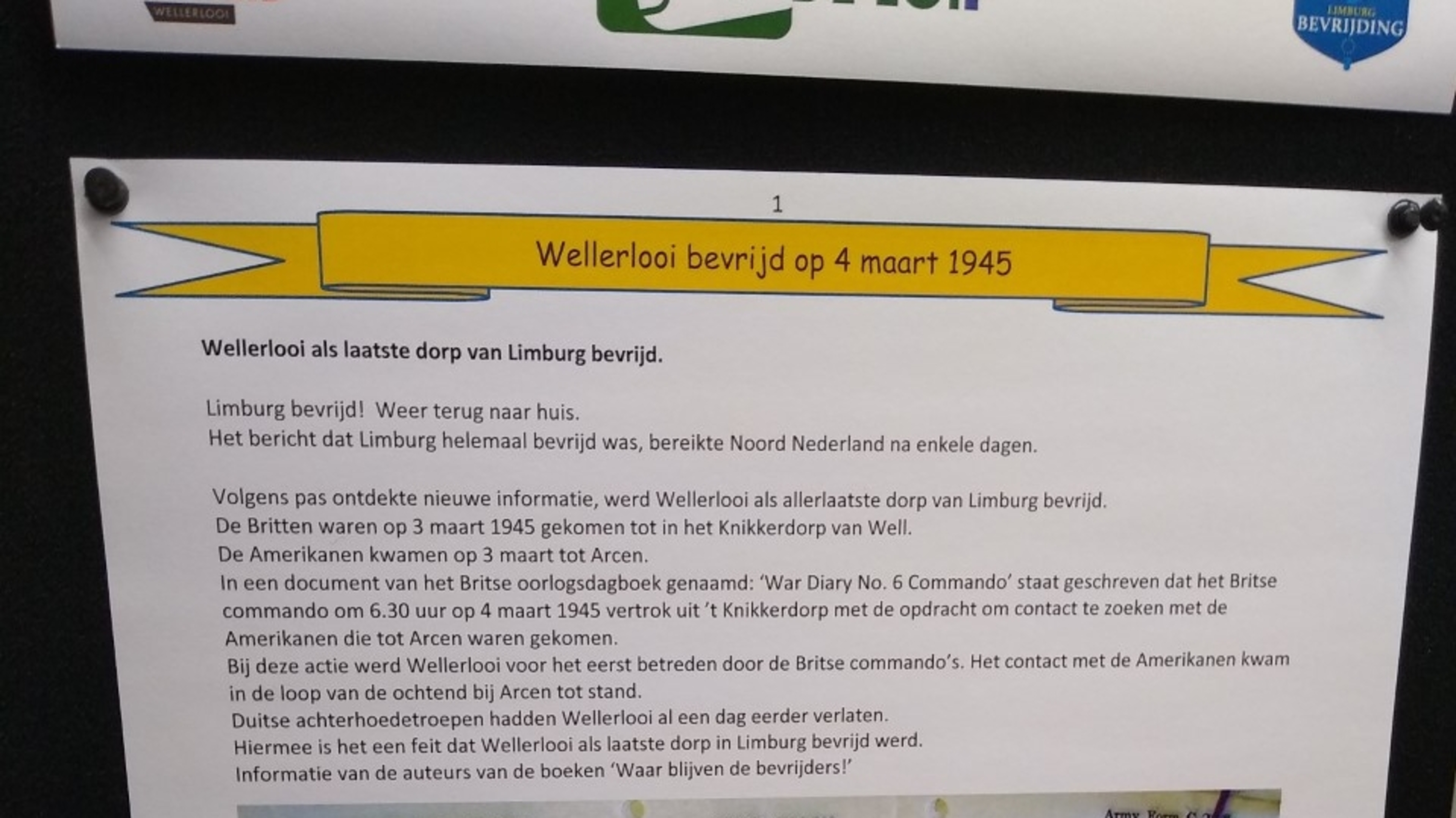 Wellerlooi als allerlaatste dorp van Limburg bevrijd