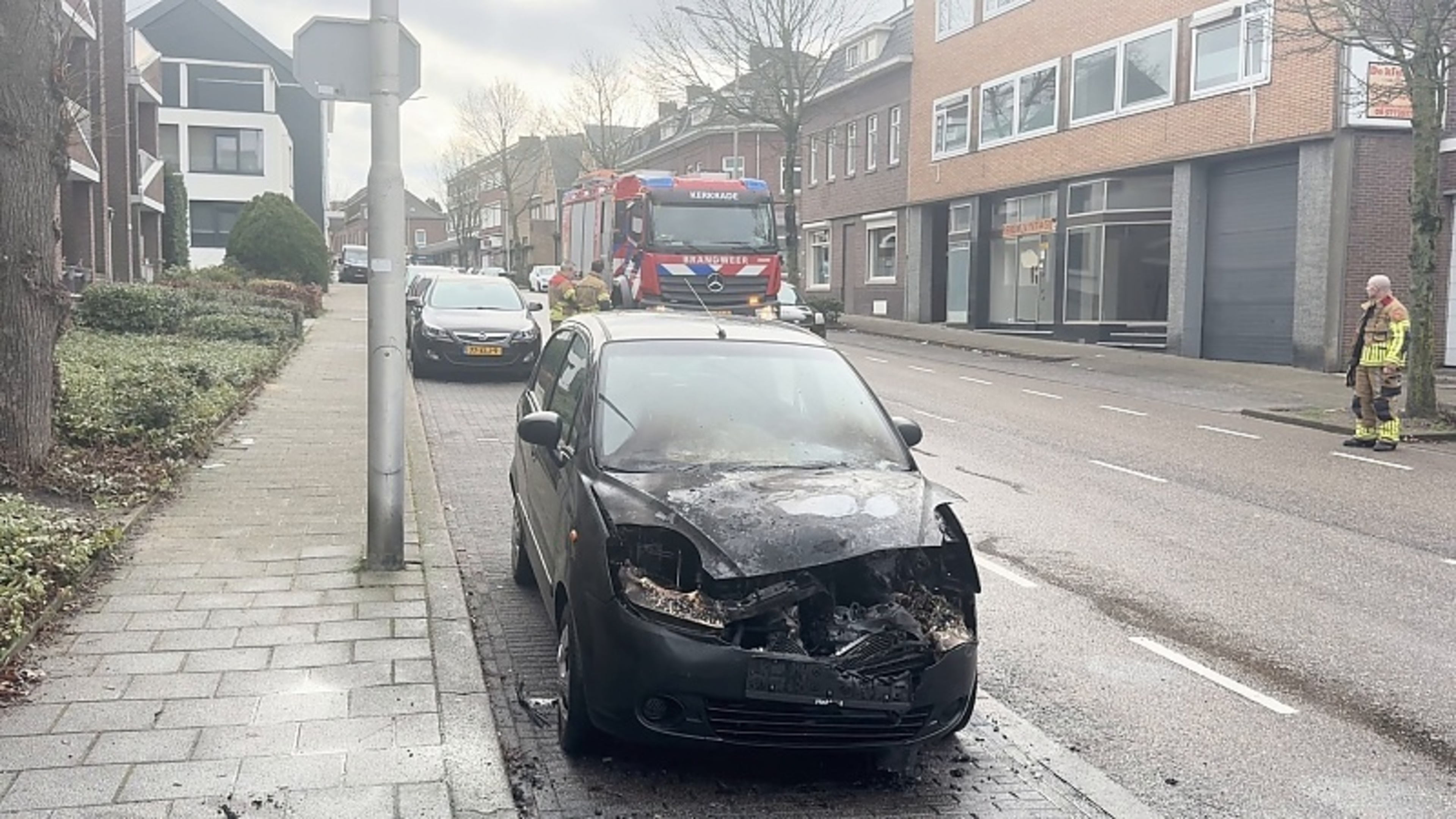 autobrand in Kerkrade