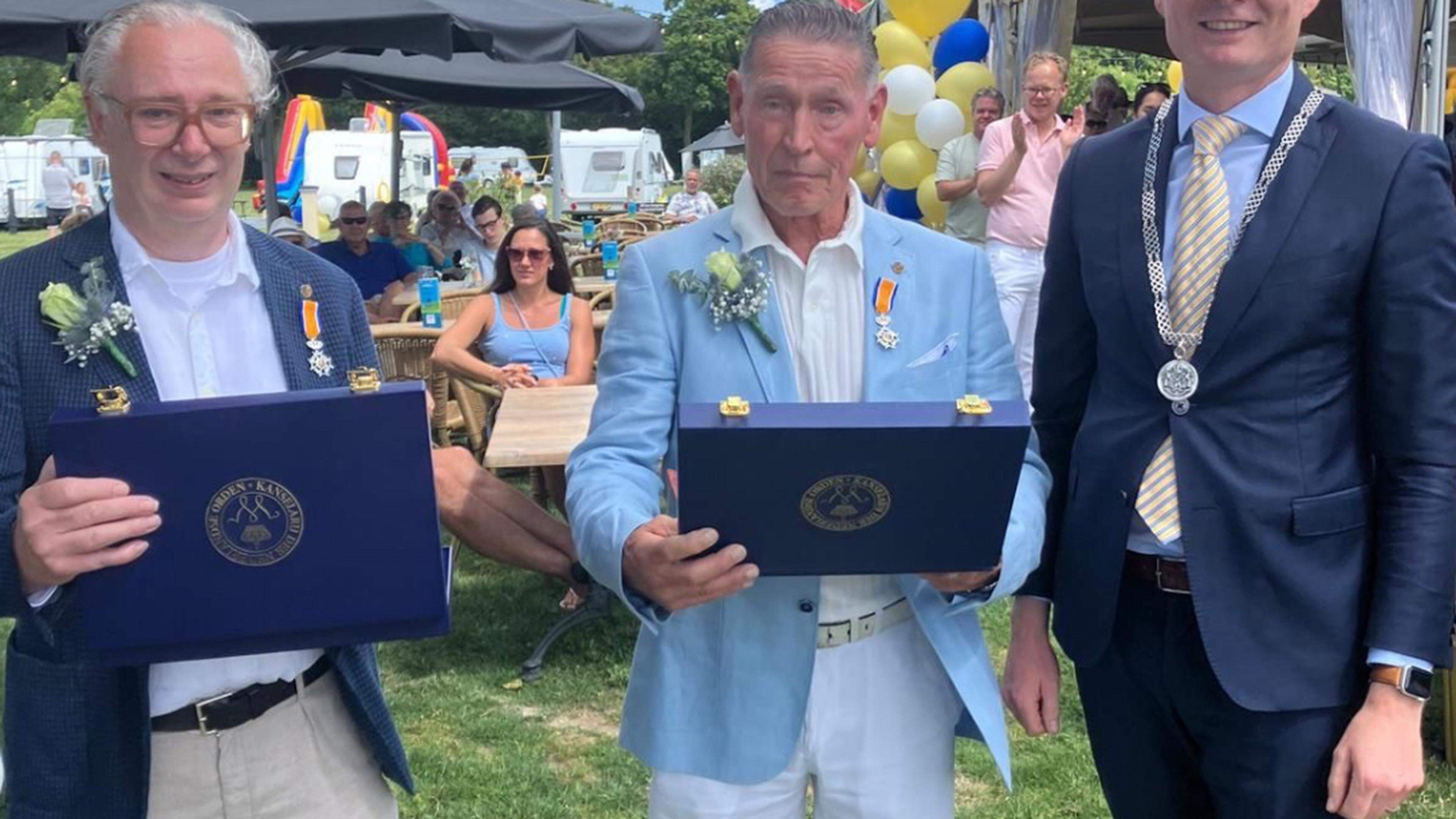 Jo d’Elfant en Jef Raemaekers koninklijk onderscheiden bij tachtigjarig jubileum Watersportverenigin