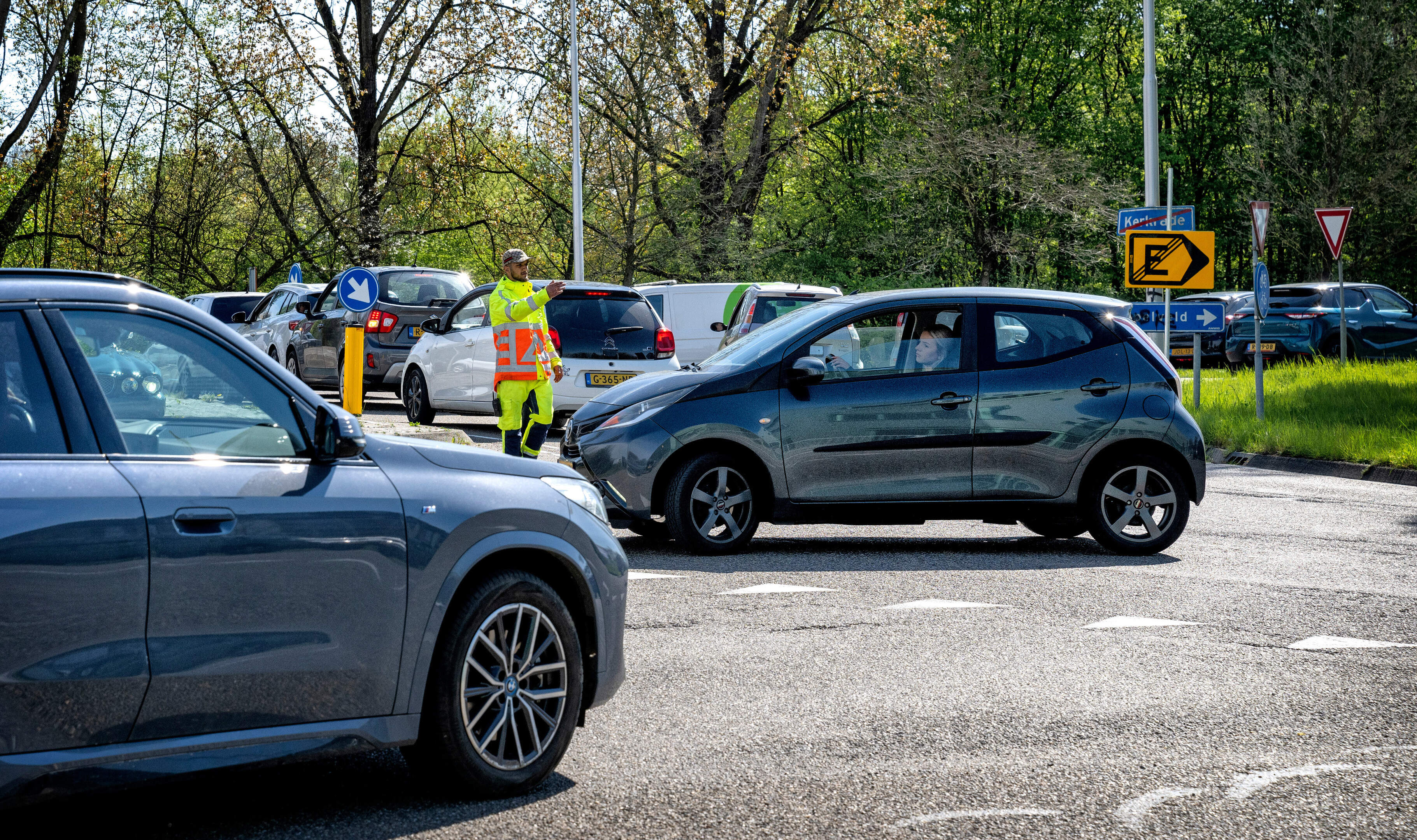 Grote verkeersdrukte rond Roda-stadion in Kerkrade door werkzaamheden: ‘Timing is niet ideaal’