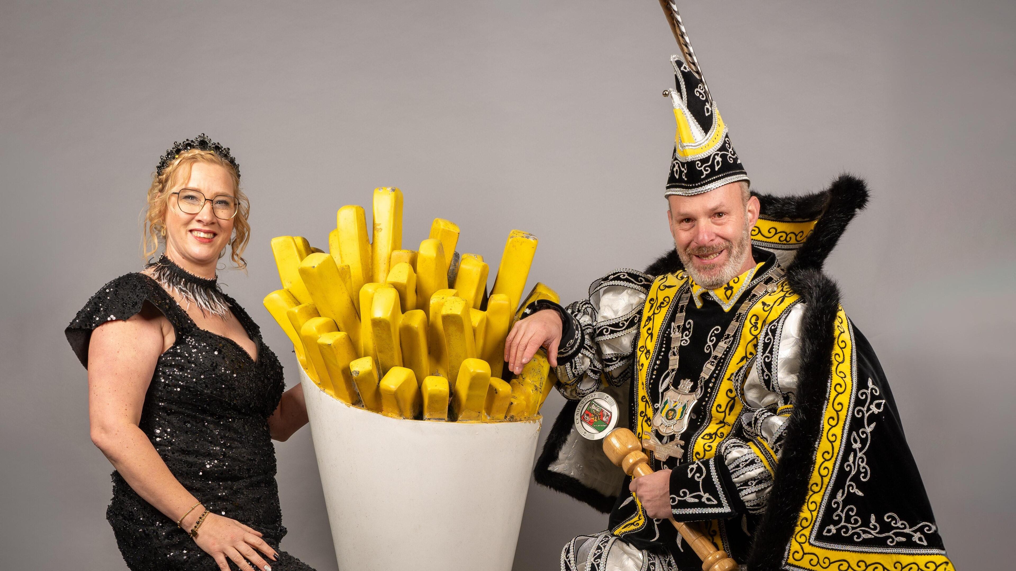 Prins Dave I en prinses Sandra zijn de vorsten van CV Nieuwdorp in Stein