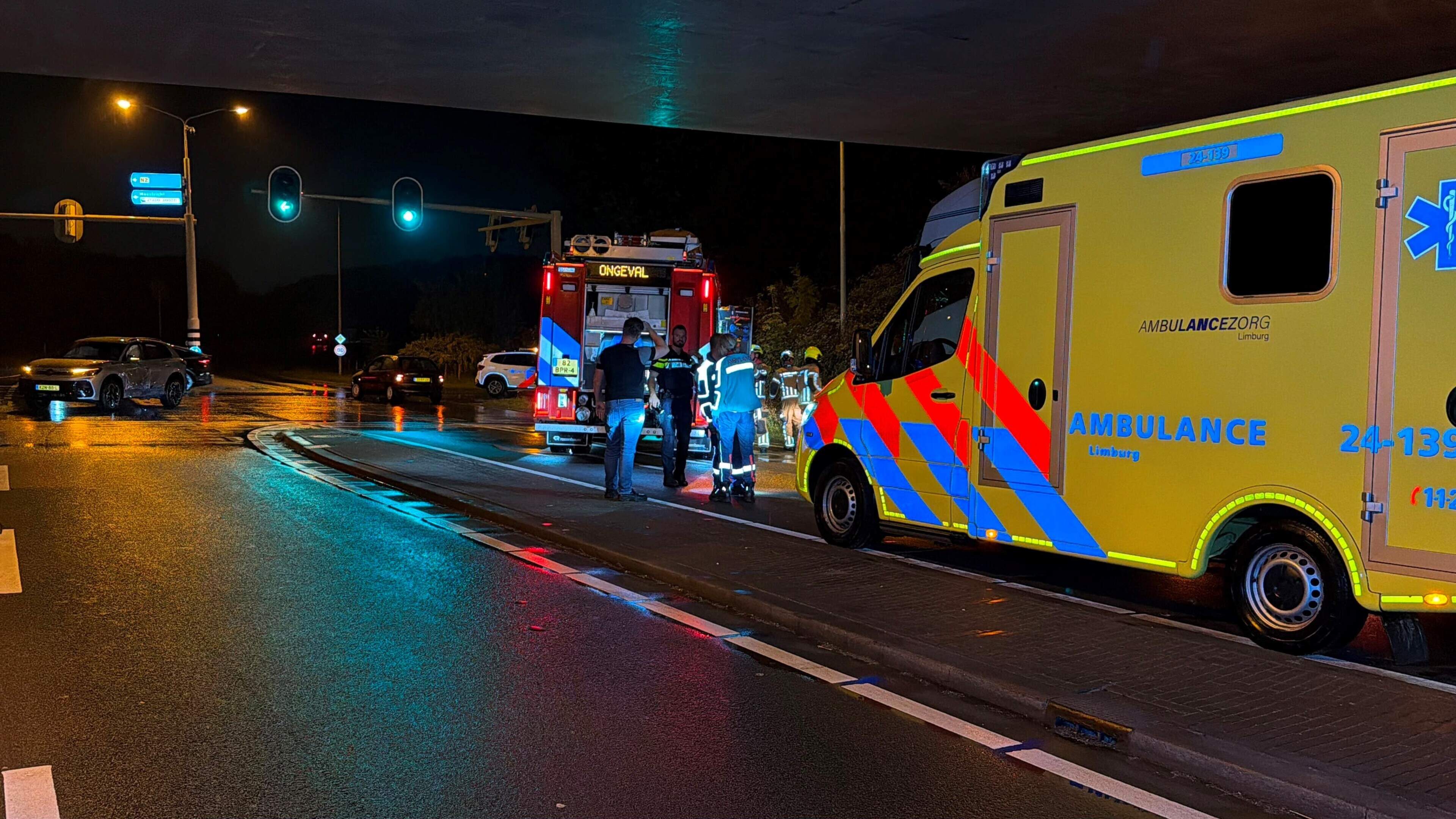 Twee gewonden bij botsing tussen twee auto’s in Maastricht