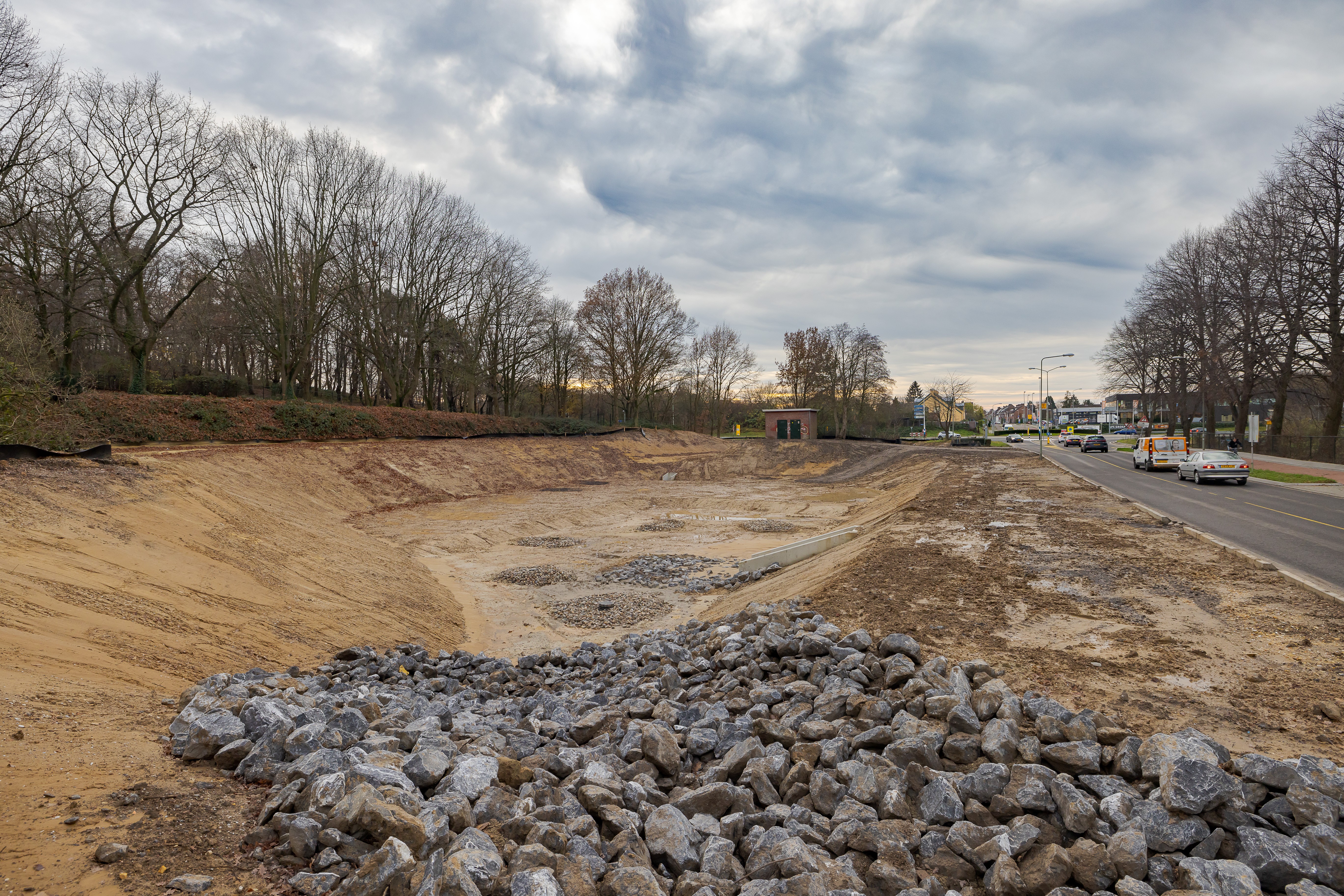 Enorme waterbuffer Schaesberg gebruiksklaar