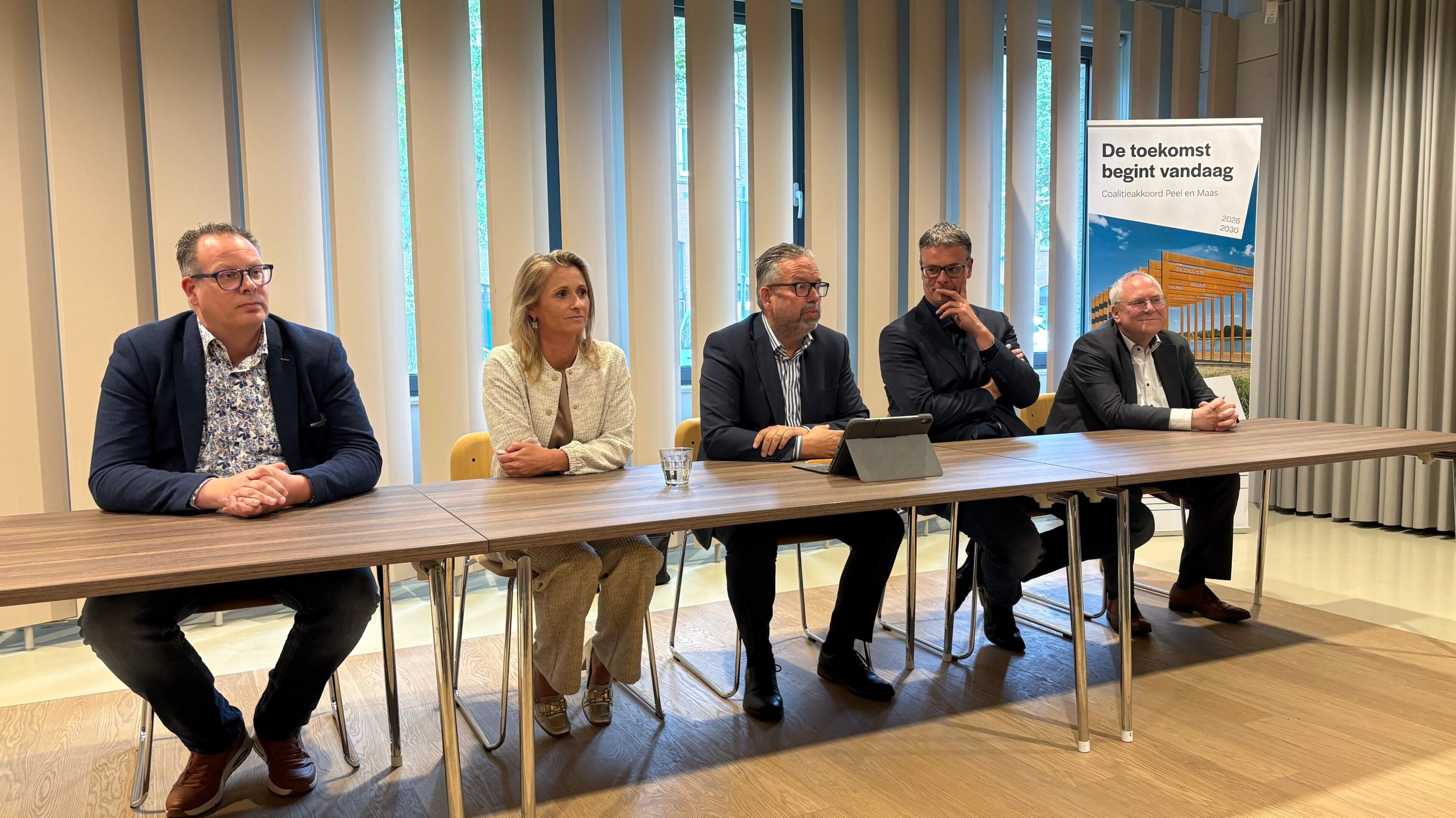 Peel en Maas krijgt vijf wethouders; drie miljoen extra voor wonen, arbeidsmarkt en herinrichting va