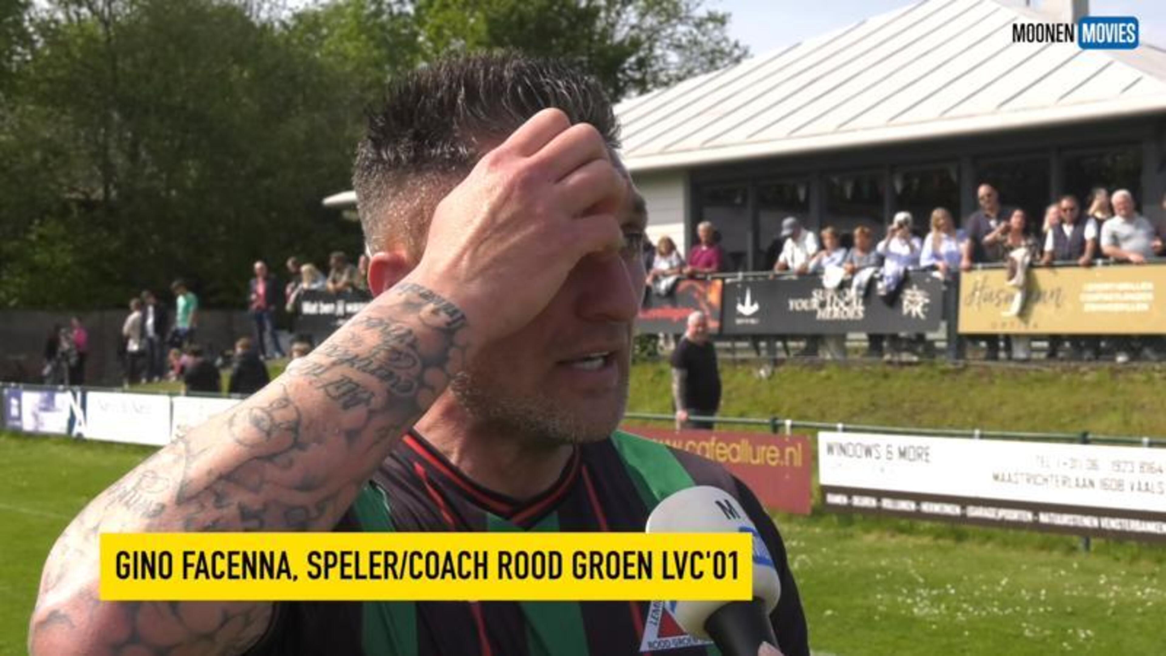 VIDEO Speler-trainer Gino Facenna van kampioen Rood Groen LVC’01: ‘Dit is de verdienste van iedereen