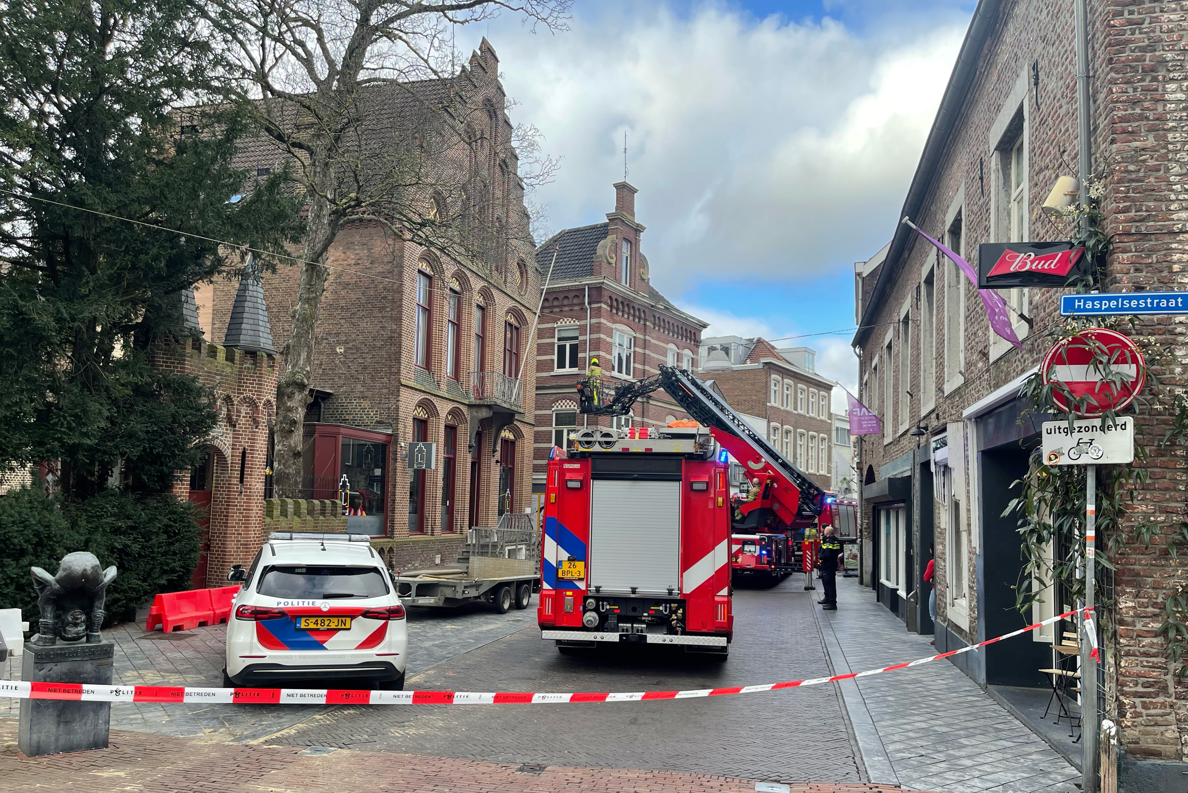 Brandalarm gaat af door tosti-ijzer in bovenwoning centrum Sittard