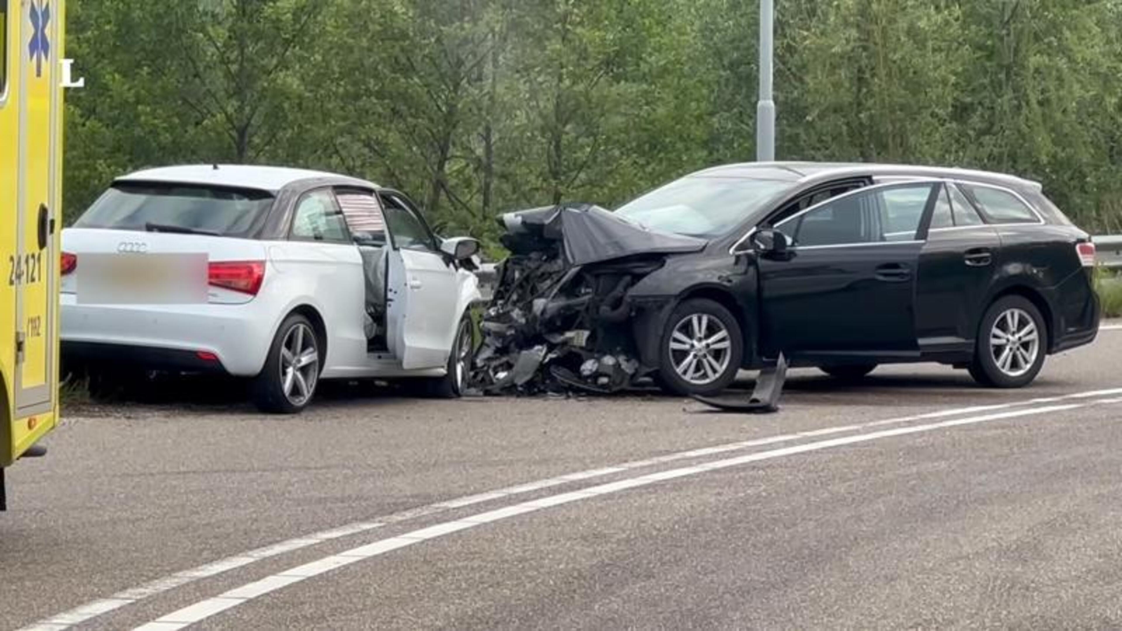 Frontale botsing in Nuth