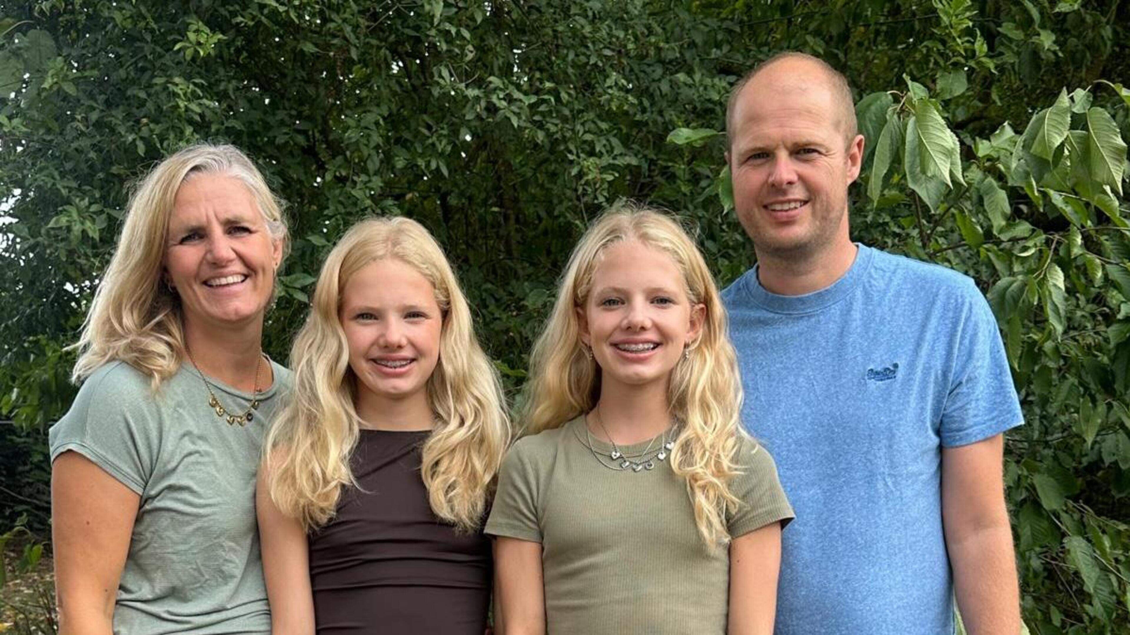 Leven gezin Verberk staat voor groot deel in teken van turntweeling: ‘Wij vouwen vaak pas tegen midd