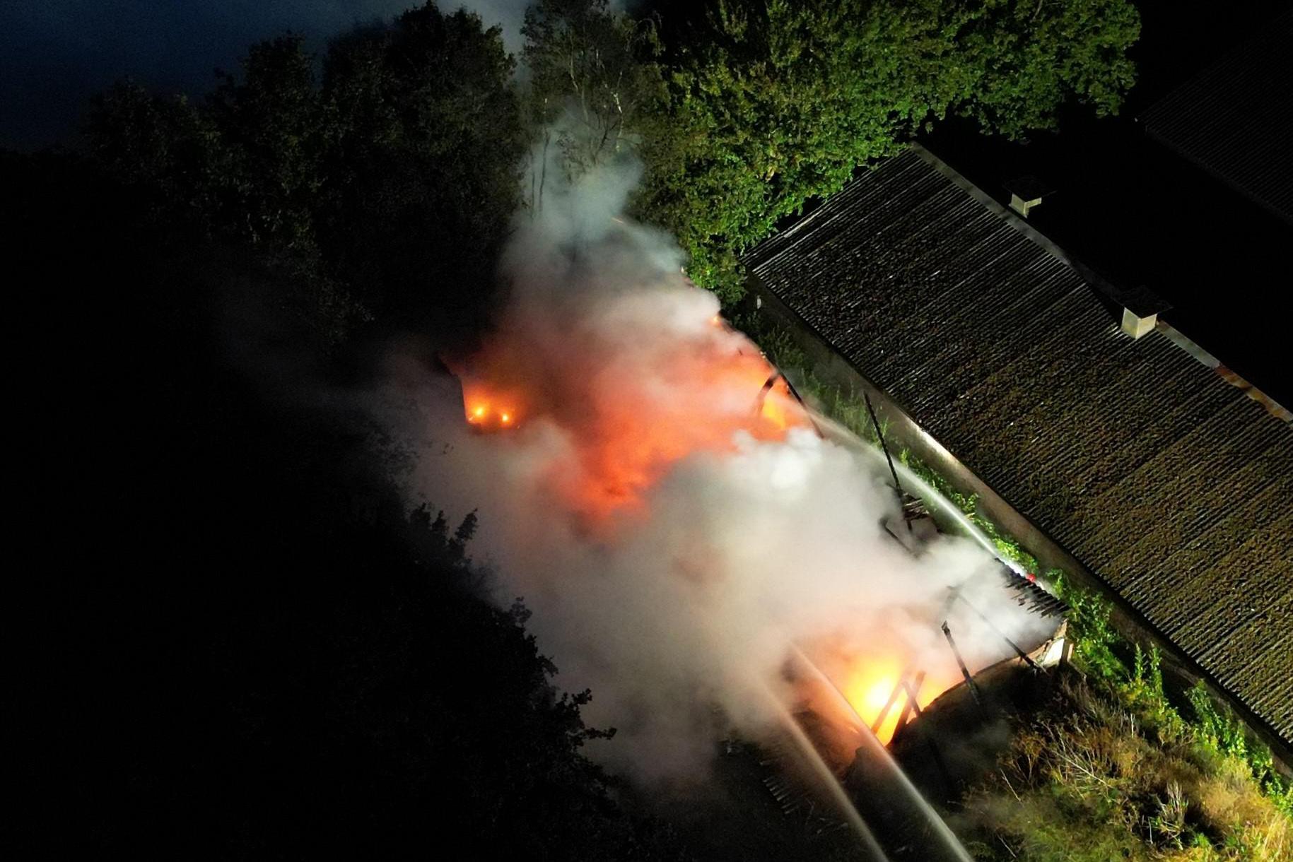 Loods met machines afgebrand in Ysselsteyn