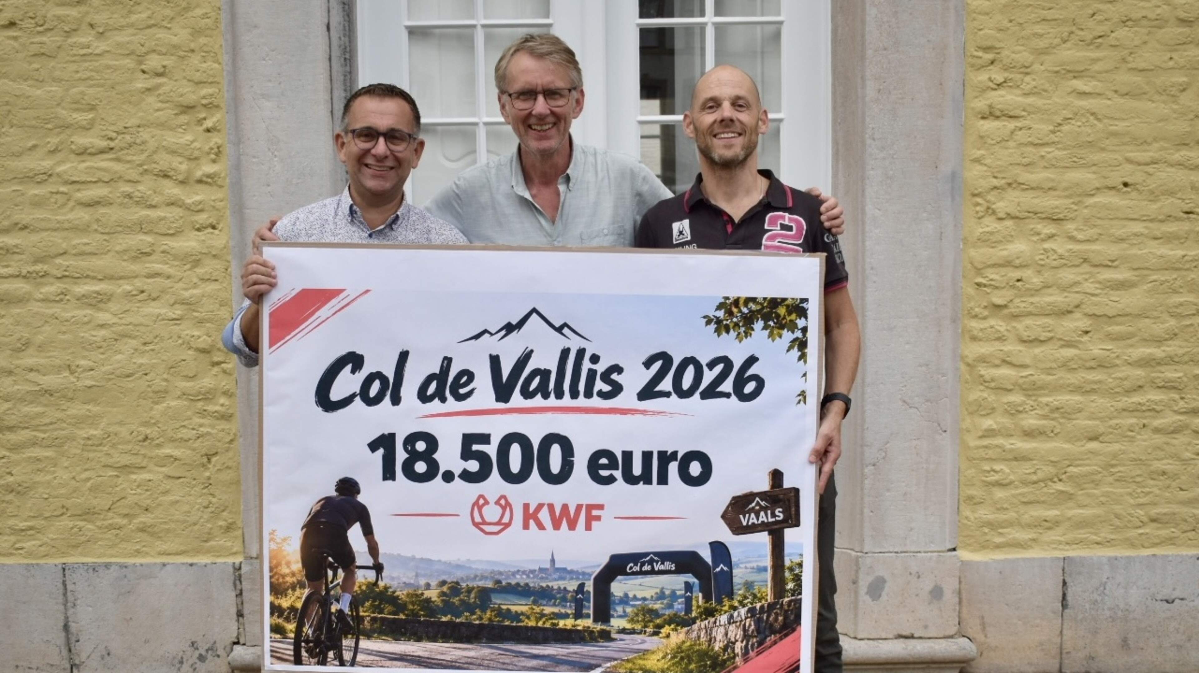 Wielerevent Cols de Vallis haalt recordbedrag van 35.000 euro op voor Kankerbestrijding