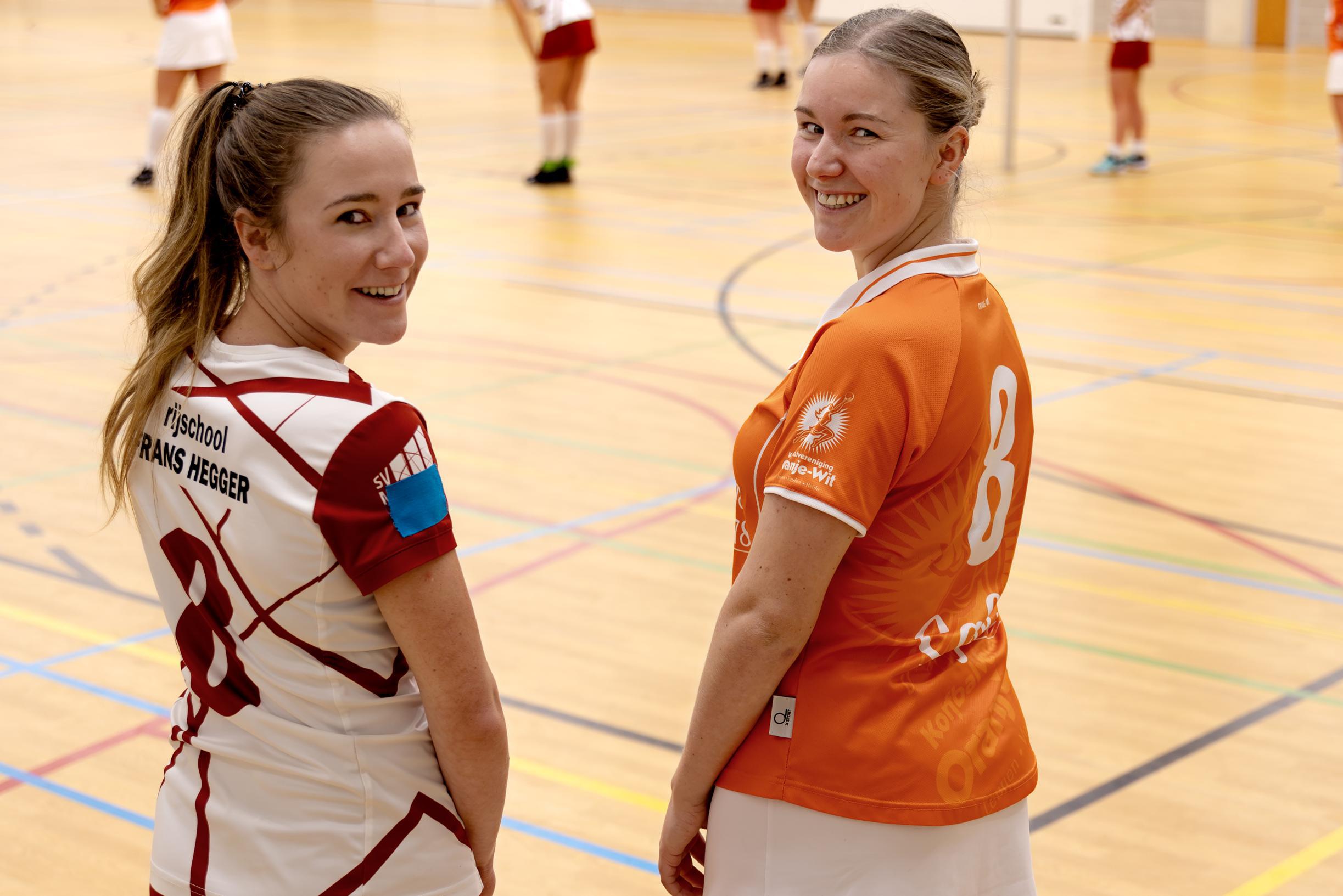 Korfbalsters Oranje-Wit pakken pakt eerste zege in derby tegen Melderslo en willen snel van rode lan