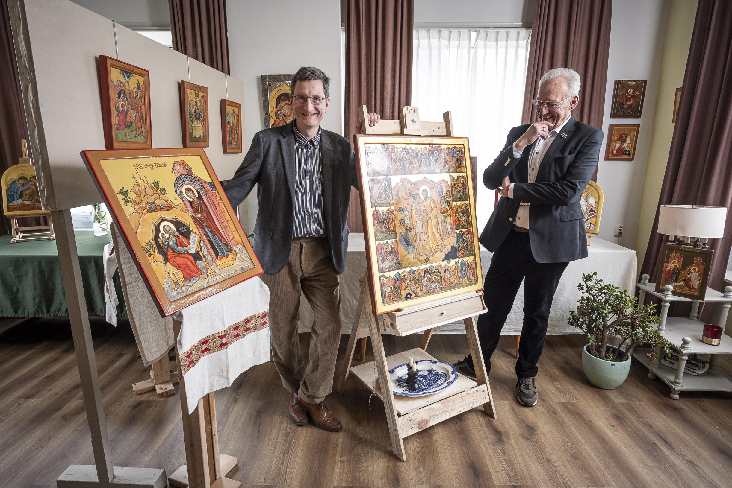 ‘De voorzienigheid’ heeft twee iconografen tegelijk naar Linne gelokt, waar ze samen gaan exposeren: