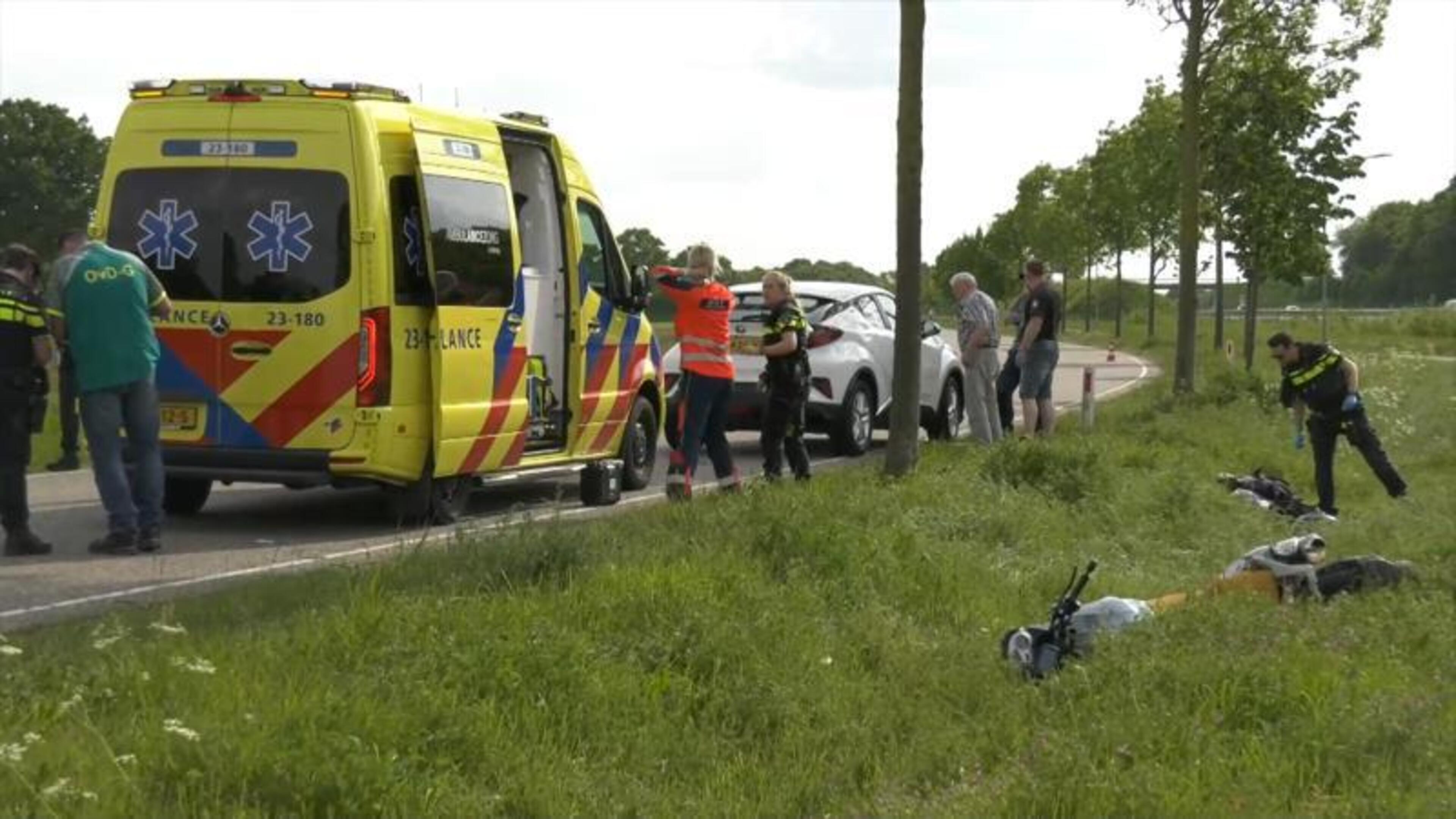 Motorongeluk in Belfeld
