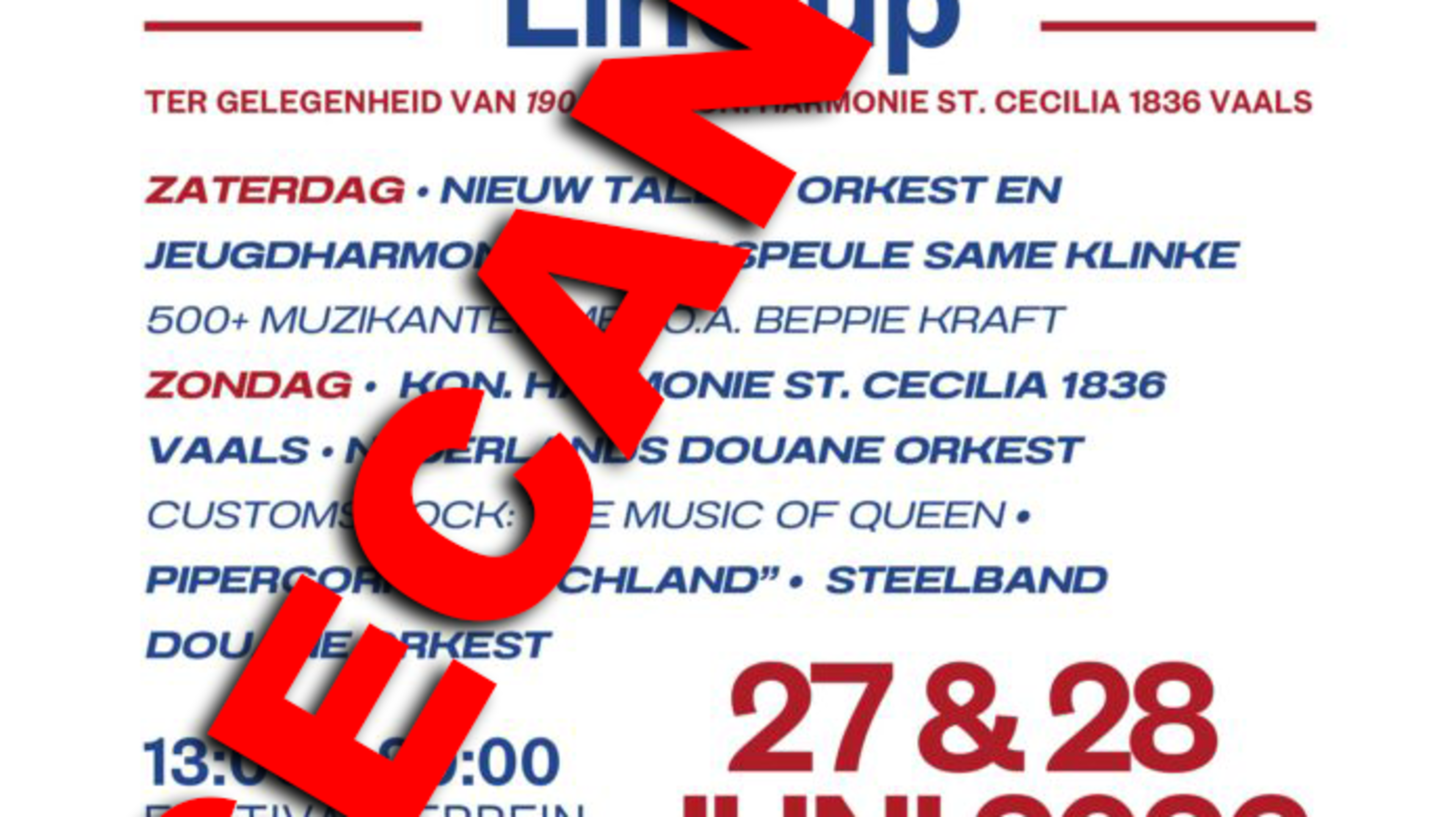 Eerste editie tweedaags muziekfestival Amijeko op Drielandenpunt Vaals gaat nu helemaal niet door va