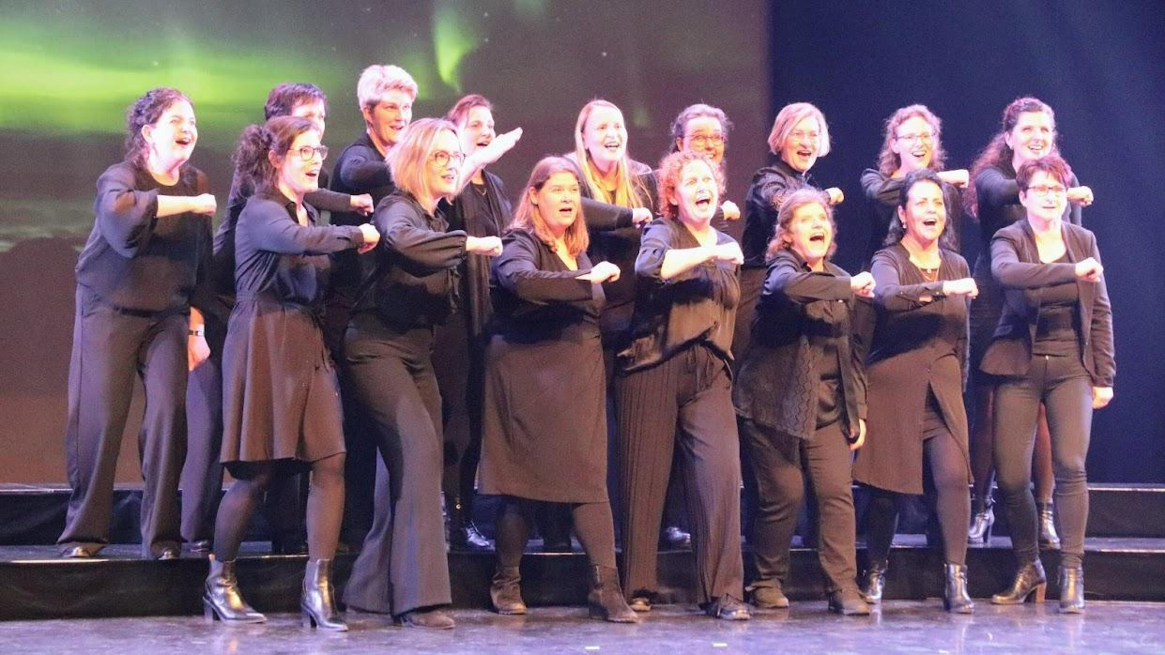 Vocaal Ensemble Genti treedt op bij Podium Pfanner in MFA de Schans