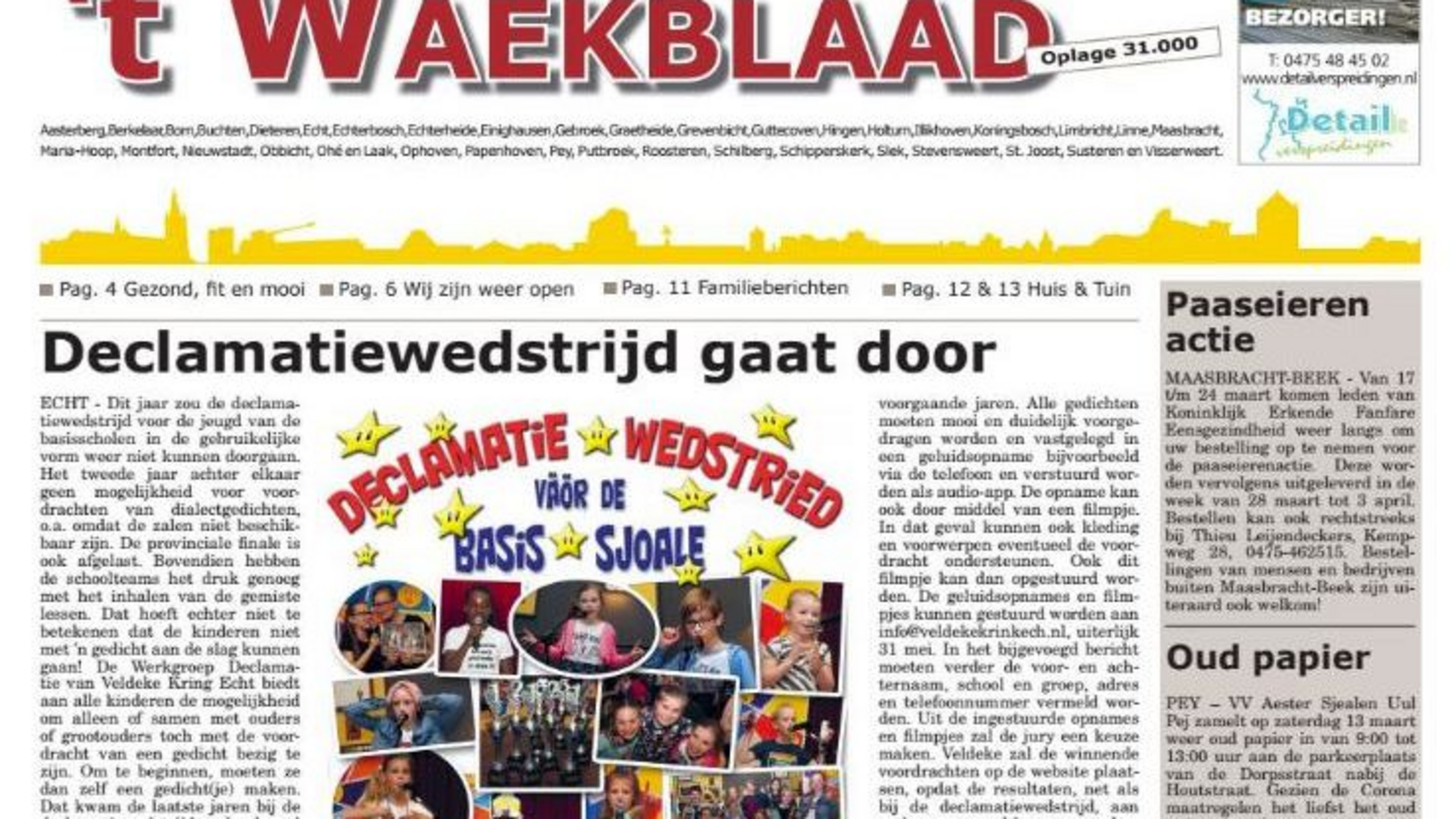 Verspreidingsgebied ’t Waekblaad wordt groter