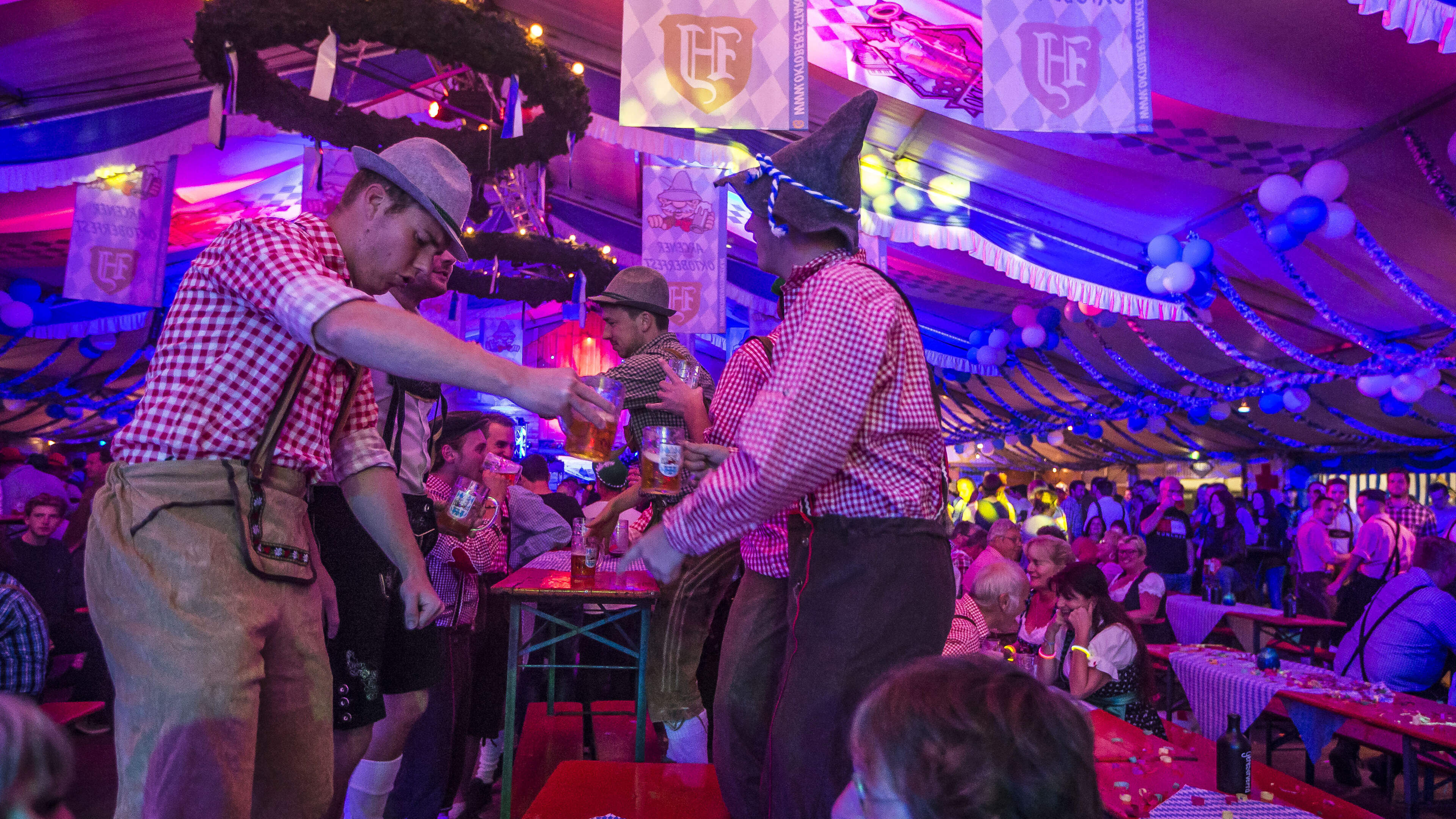 Arcener Oktoberfest: twee dagen feesten in dirndls en lederhosen op wei naast Hertog Jan brouwerij