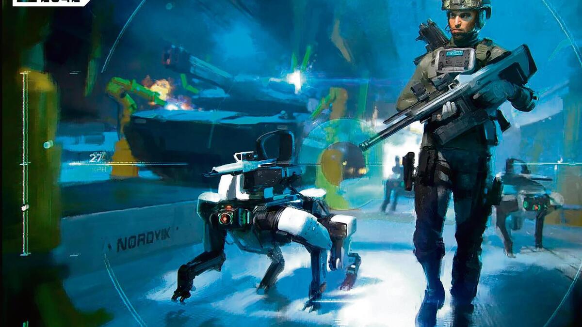 Een hoofdpersoon met een prothese, of een game spelen als je blind bent ...