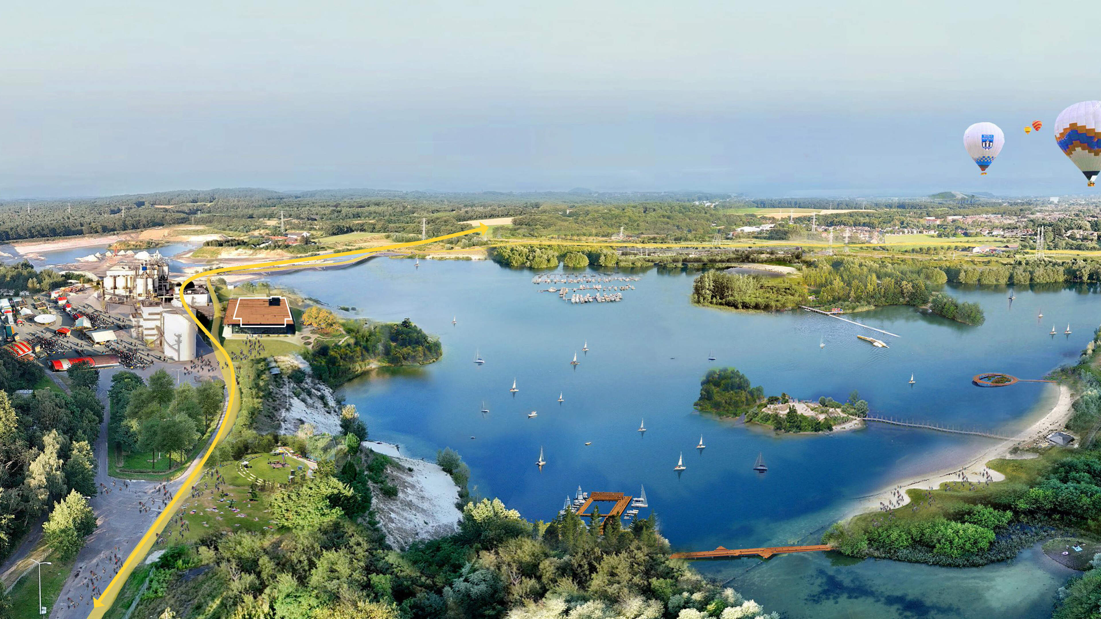 Heerlen wil zwemmen in Middenplas en klein stukje Zuidplas bij Sibelco