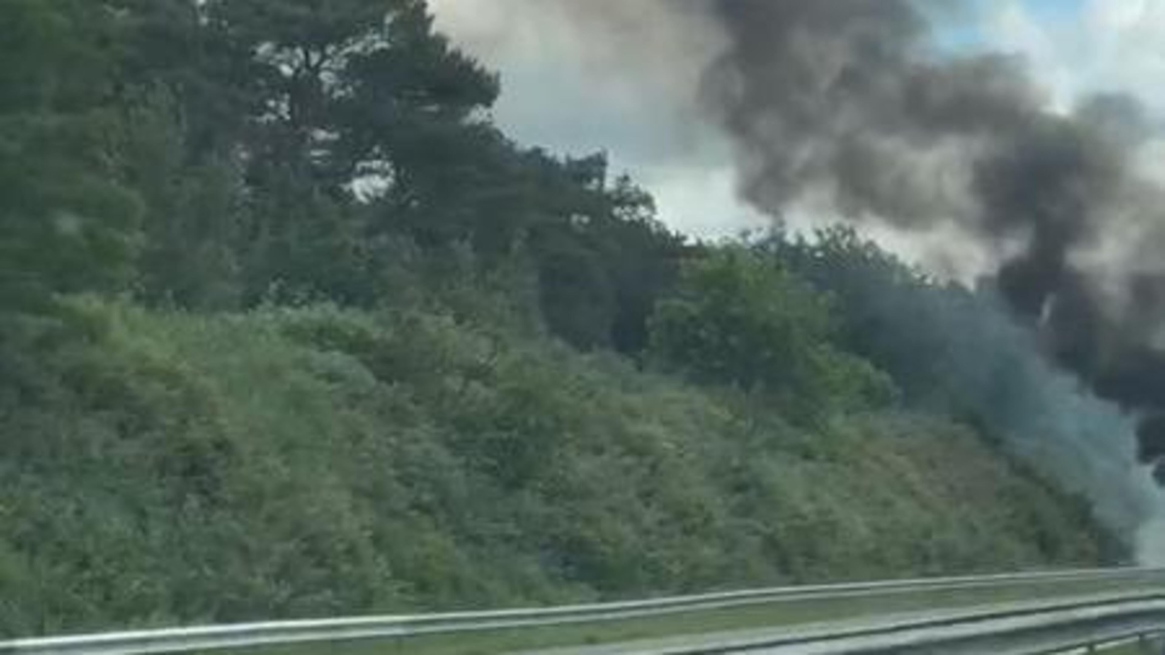 Brand vrachtwagen A2.