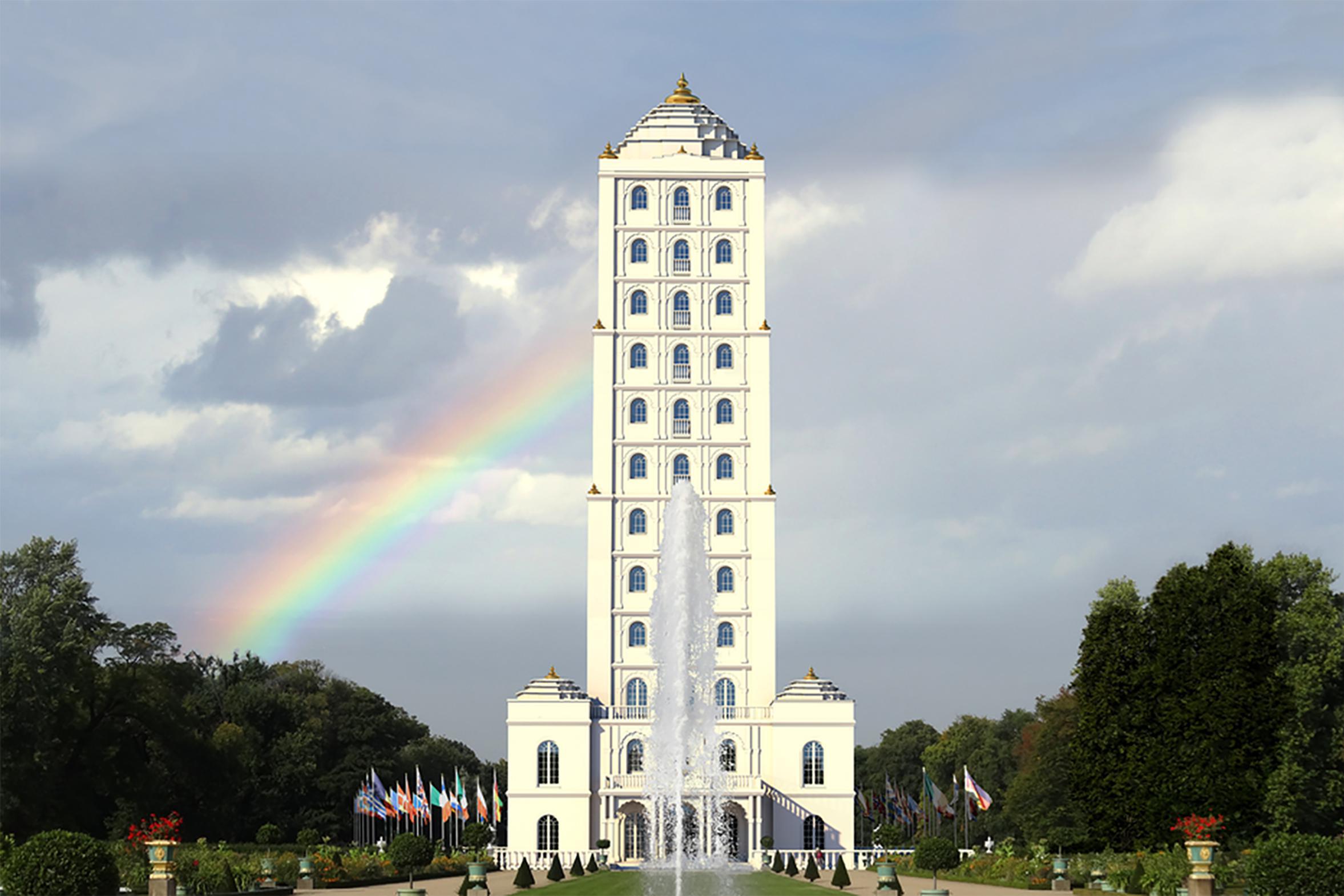 Toch bezwaar van buurtbewoners tegen komst van Maharishi-toren in de bossen van De Meinweg