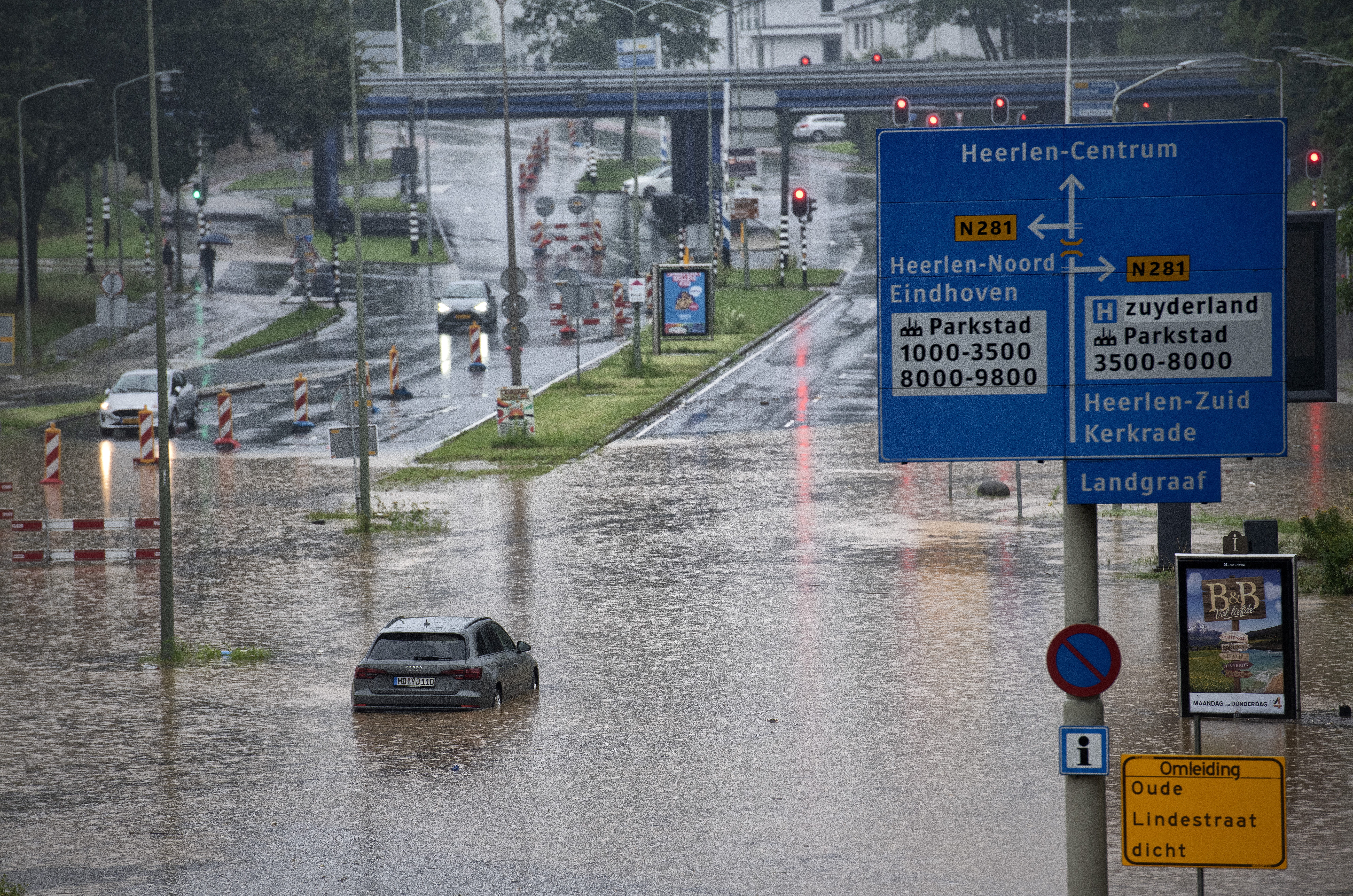 Wateroverlast hindert groot onderhoud A79, maar ook het laatste stuk snelweg kan waarschijnlijk op t