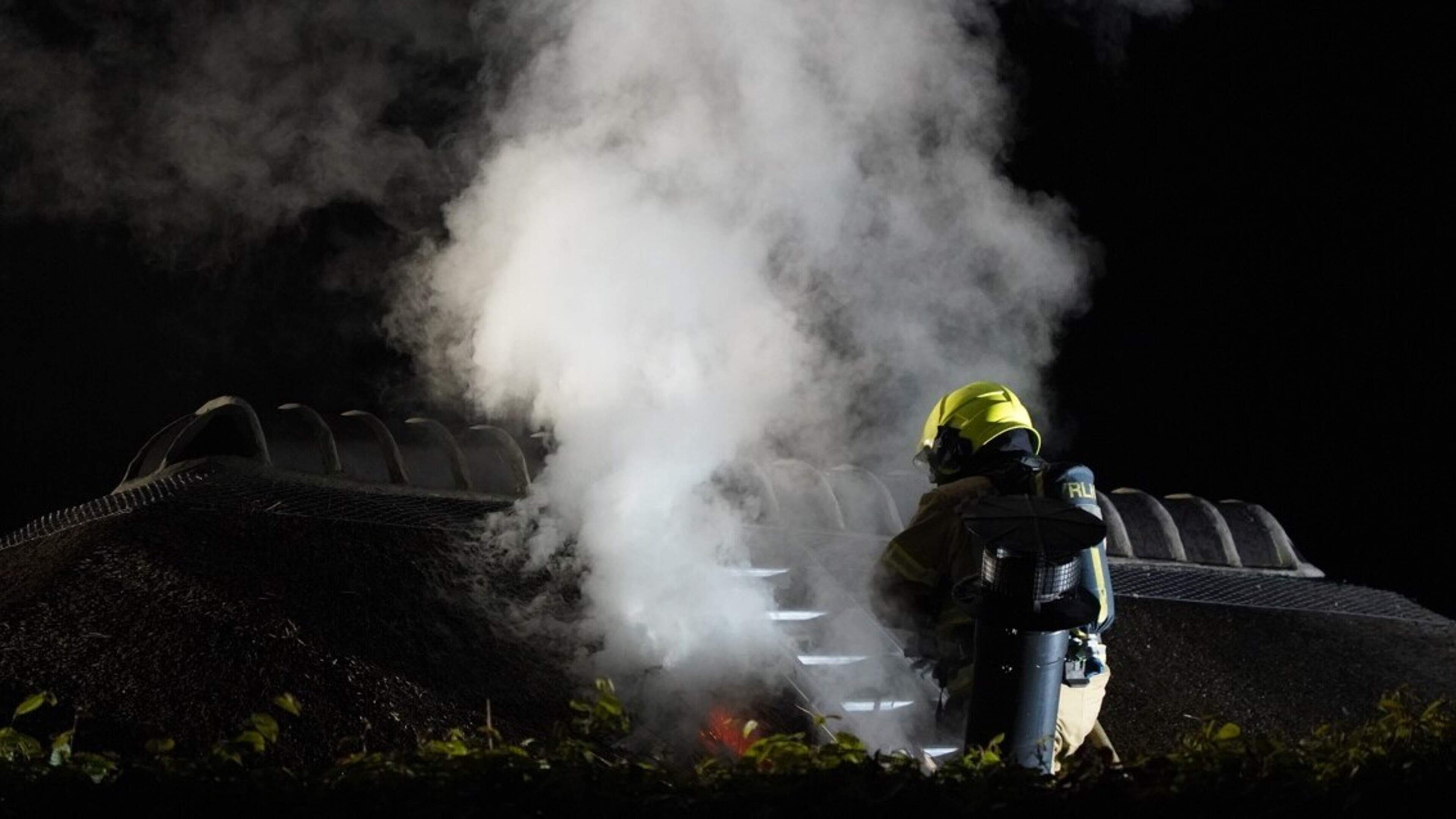 Tuinhuis in brand in Swolgen