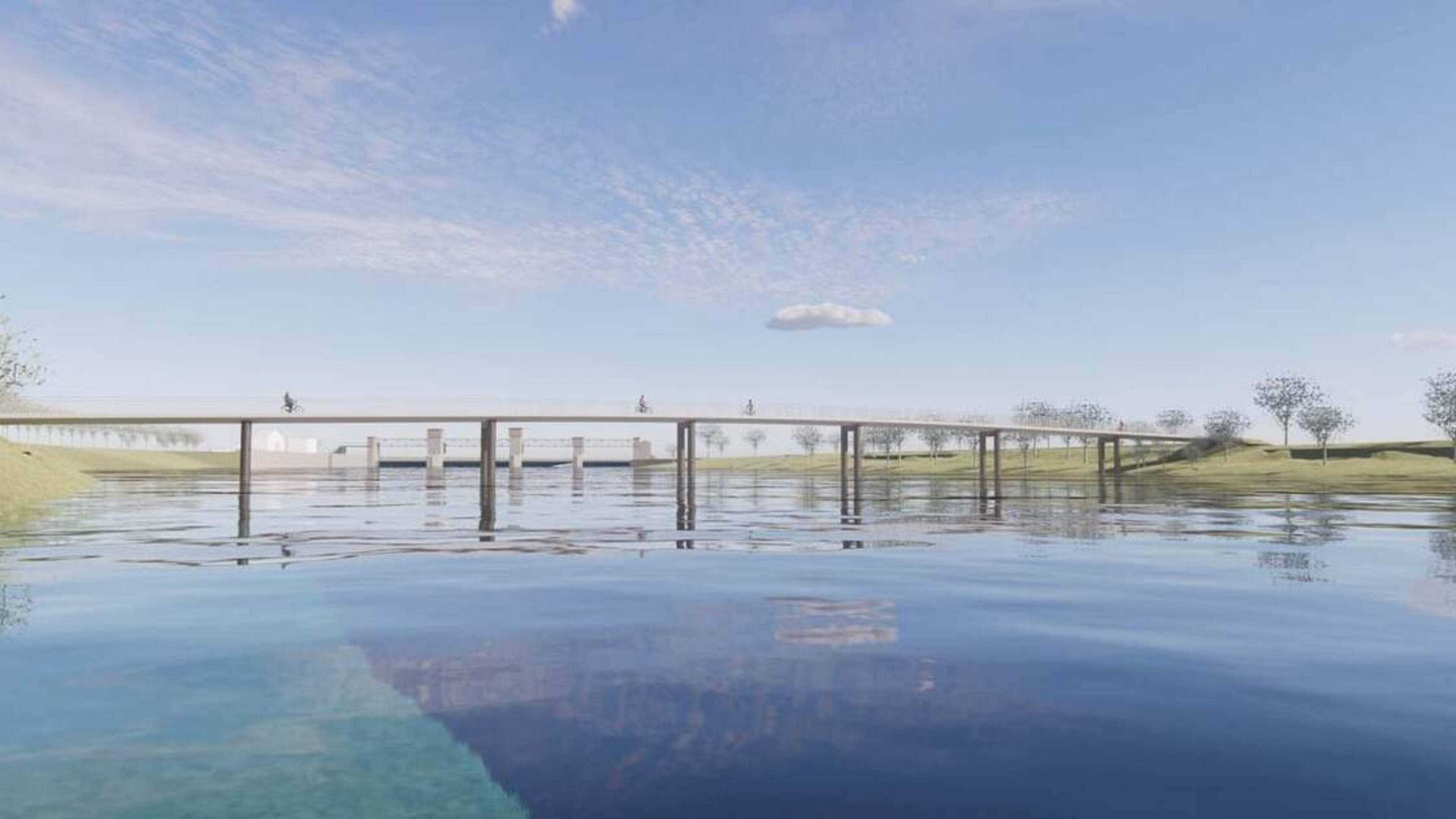 Borgharen is blij met de fietsbrug, al is die onverlicht: ‘Aan de Maastrichtse kant komt de brug in 