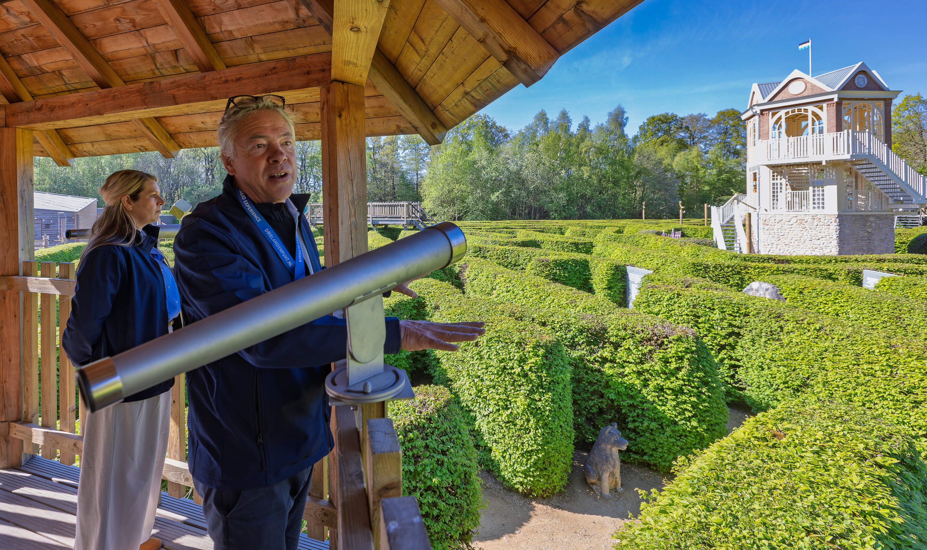 Verdwalen kun je nog steeds heel goed in interactieve attractie Amikejo Spektaklo op het ‘Vierlanden