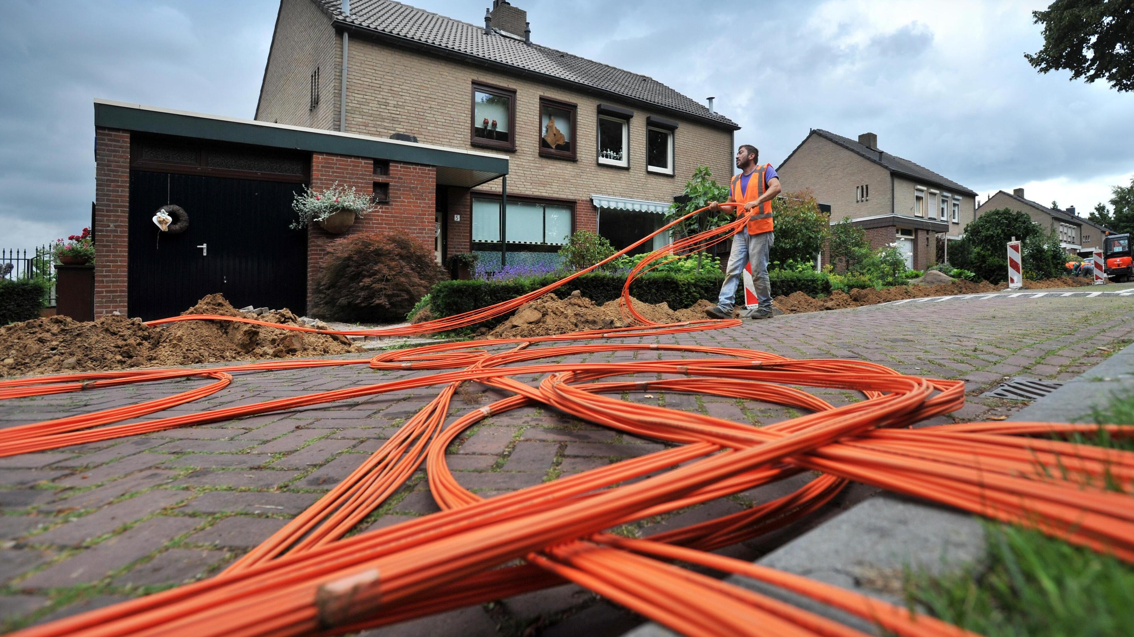 Glasvezelbedrijf werkt om vliegend hert heen en nadert voltooiing van netwerk in Beekdaelen