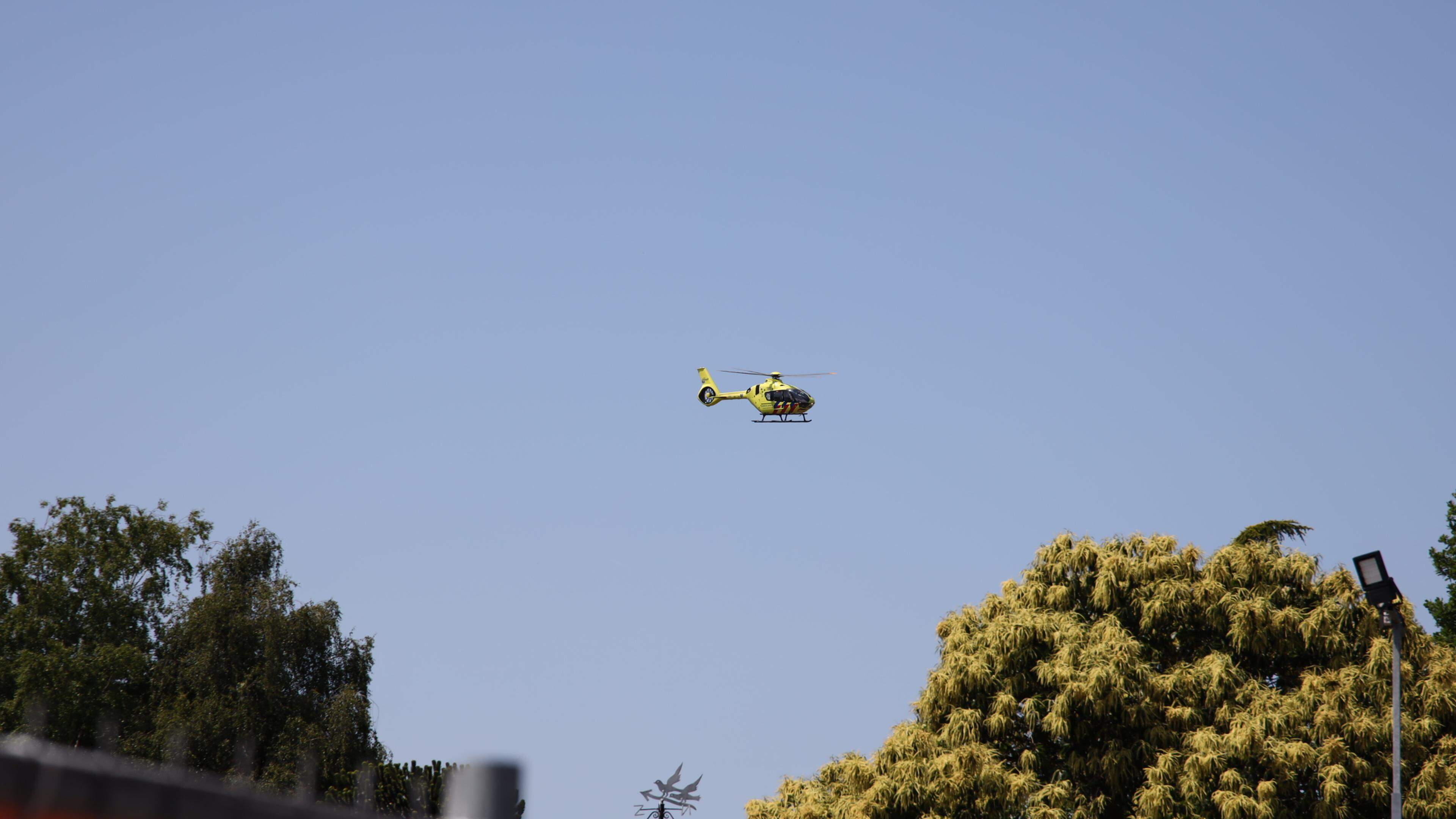 Traumahelikopter opgeroepen voor door wesp gestoken man in Milsbeek