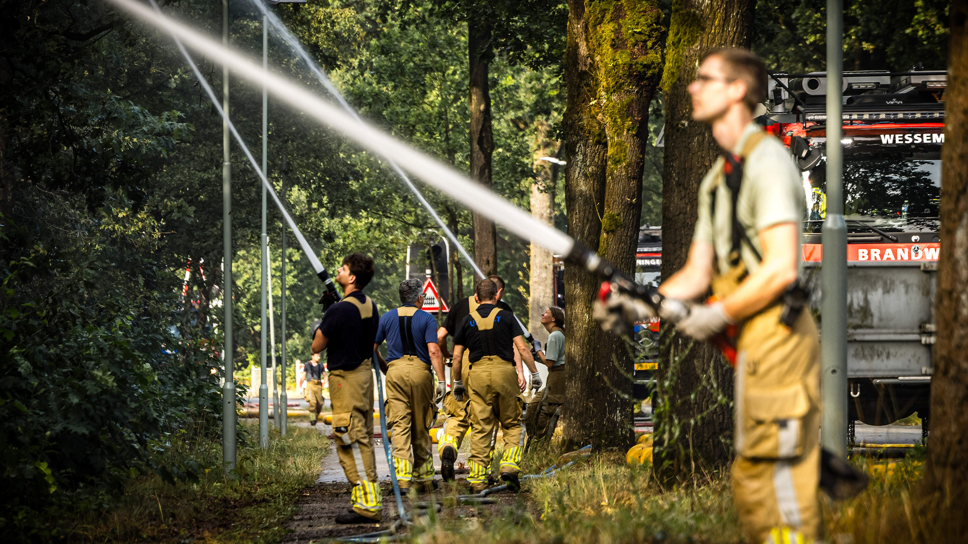 Oorzaak van de brand in Boschhuizerbergen bij Oostrum kan nooit meer worden achterhaald, zegt de bra