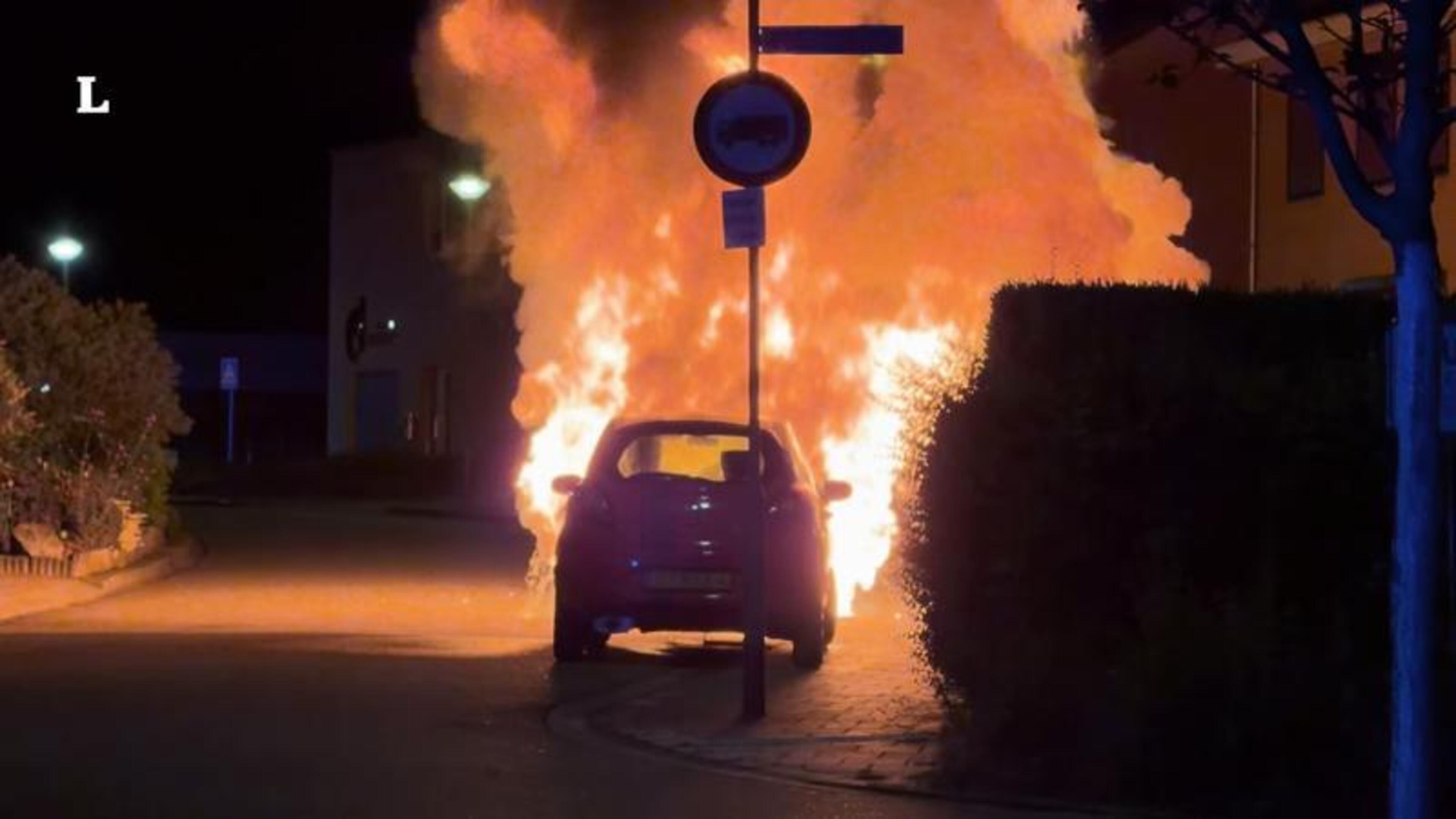 Weer autobrand Stein