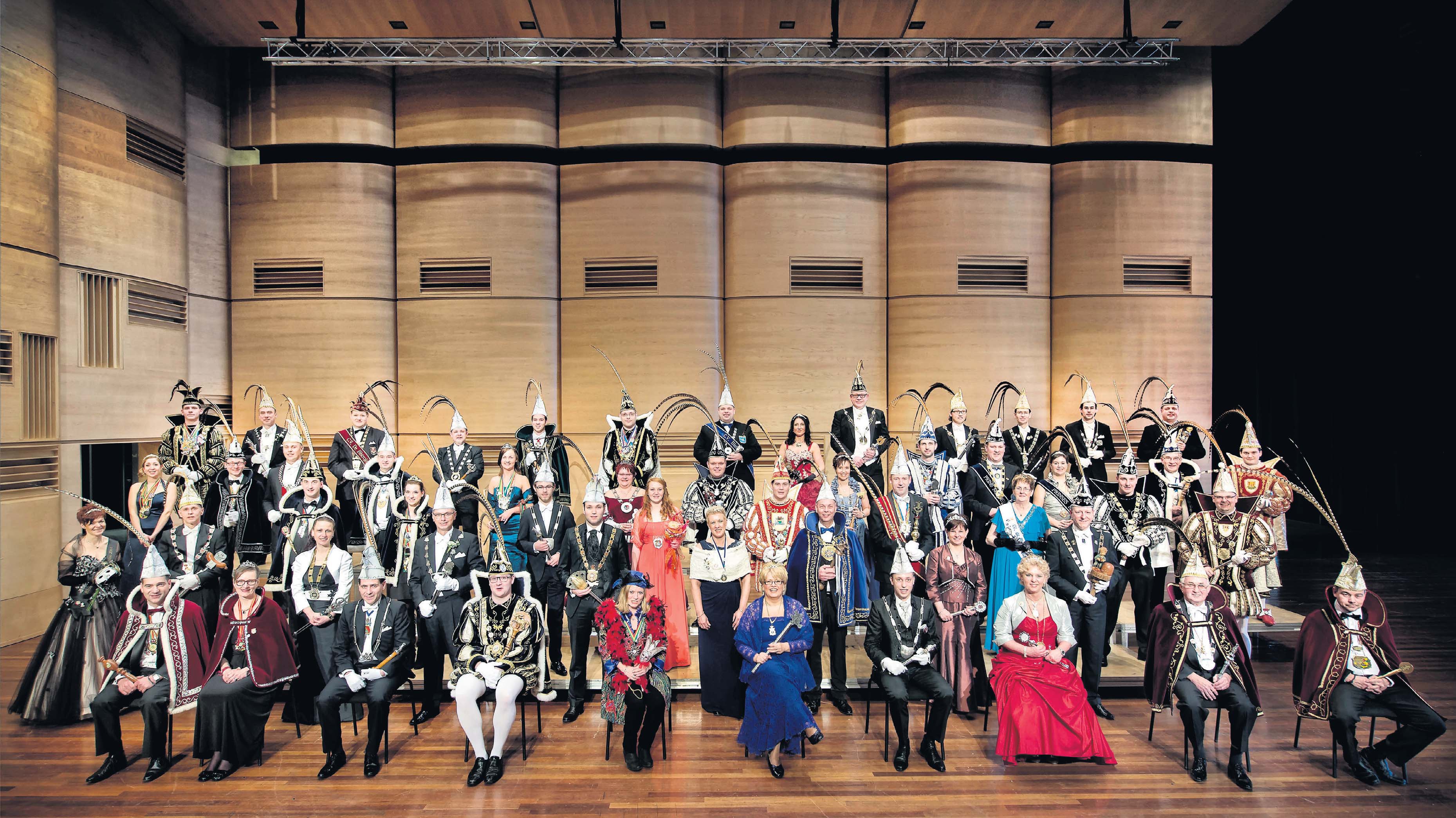 Op de foto: Prinsen uit de regio Heerlen 2014