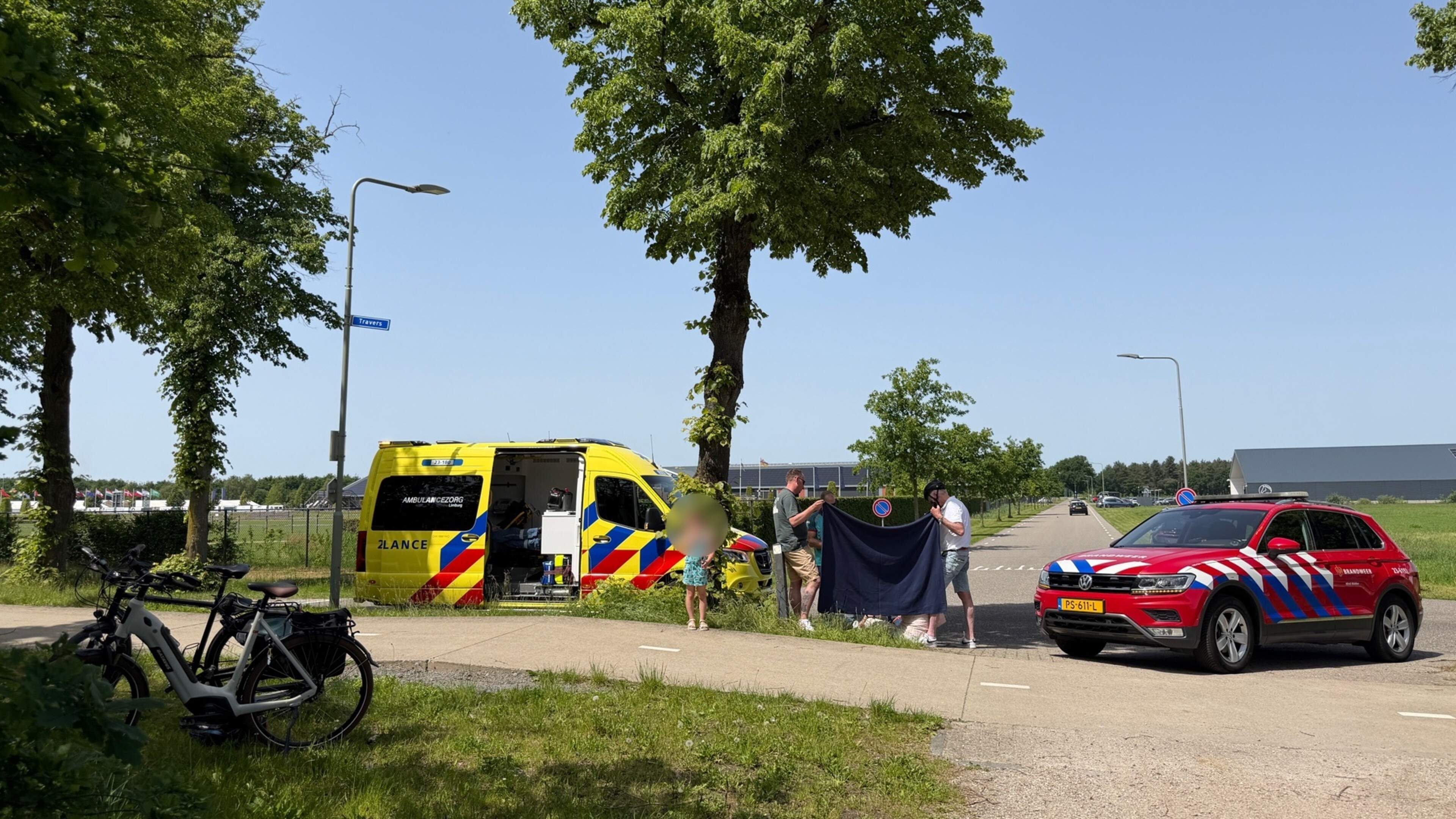 Fietsster gewond naar ziekenhuis na val in Kronenberg
