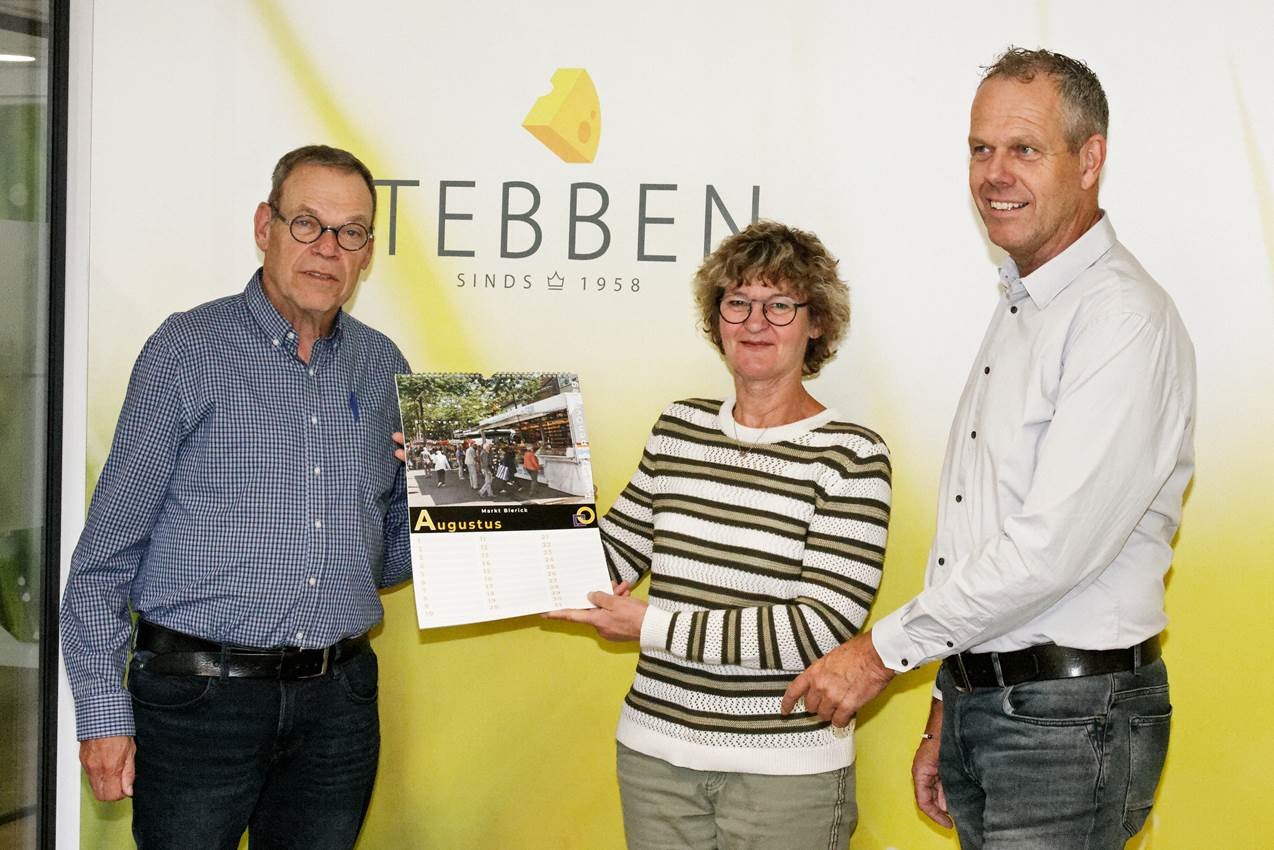 Eerste verjaardagskalender Blerick en Hout-Blerick voor Mieke Tebben