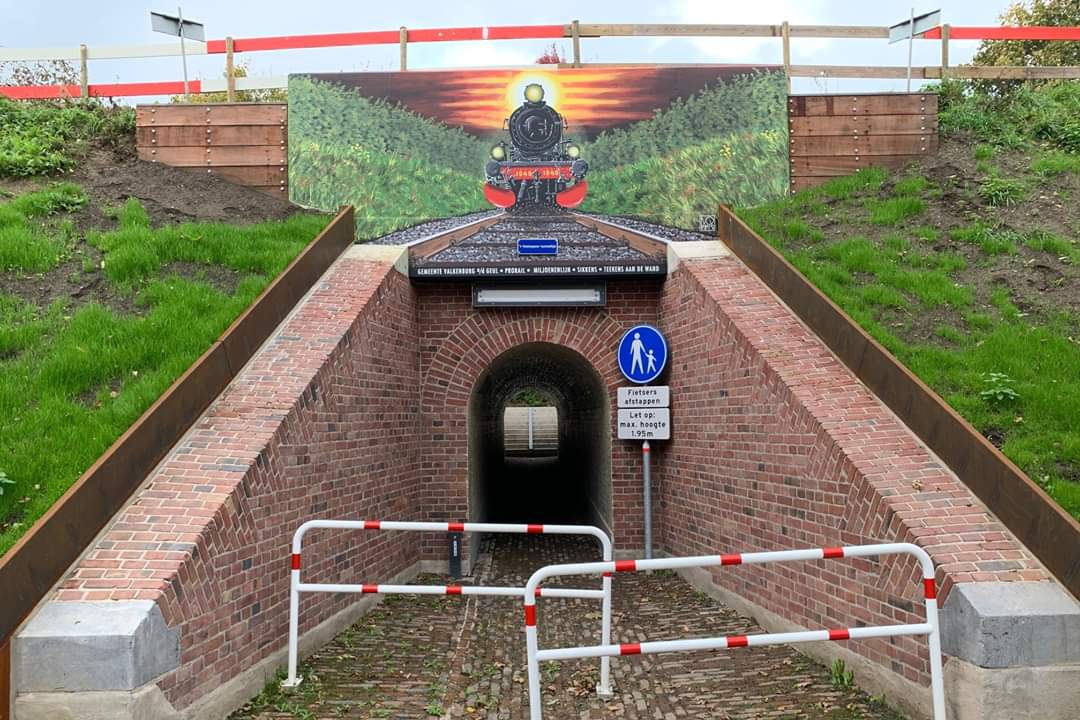 Voetpad van Strucht naar dorpscentrum Schin op Geul