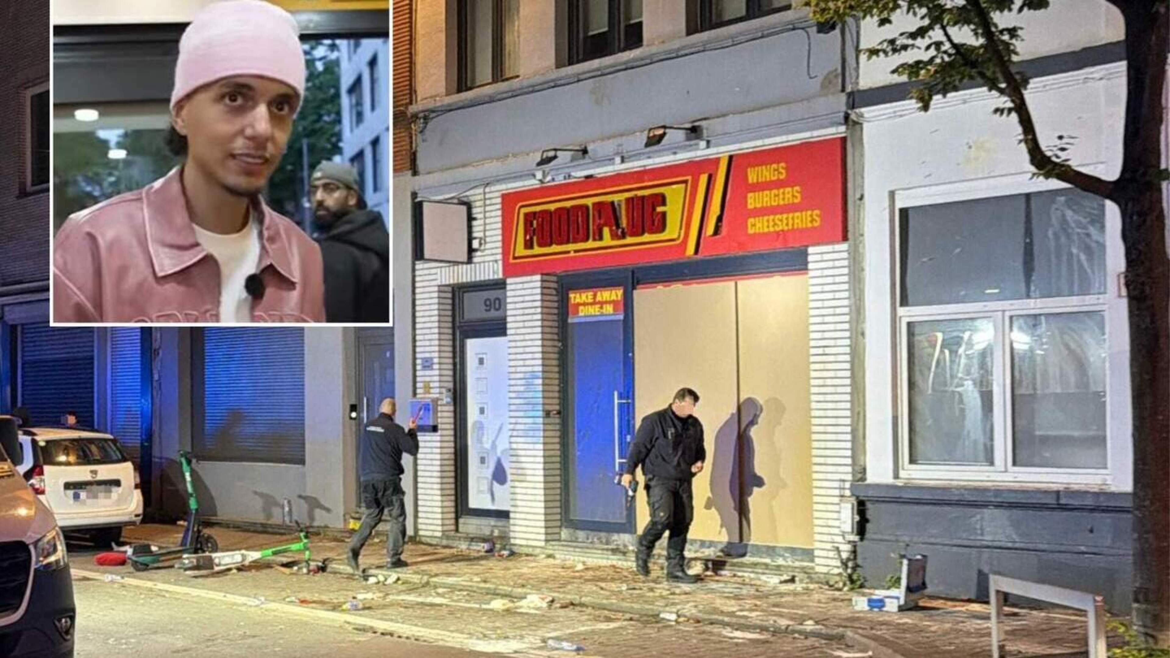 Rellen in Antwerpen door bezoek van Maastrichtse Youtuber ISAE: politie bekogeld met stenen en 7 jon