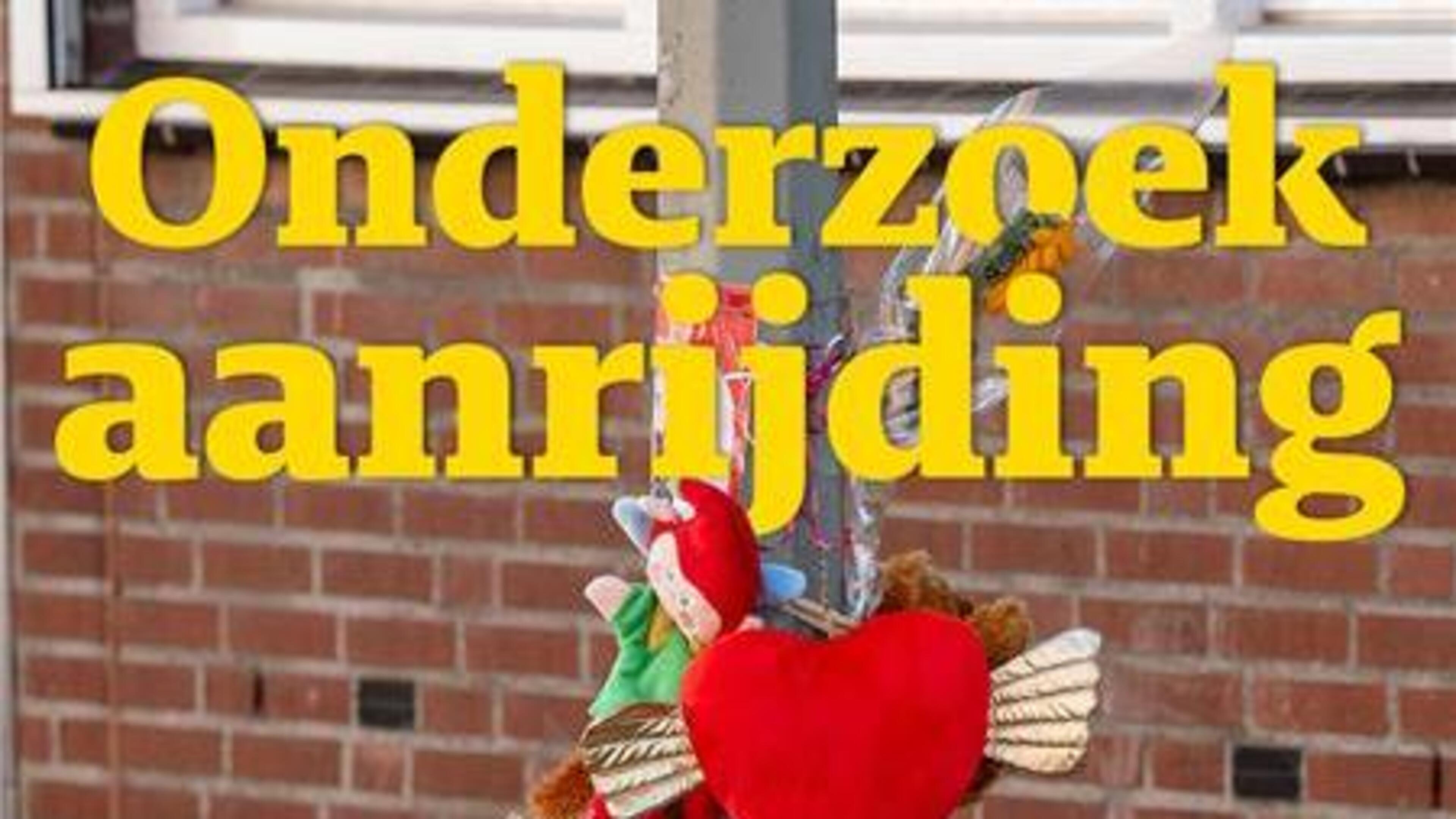 Automobilist die kleuter doodreed, reed veel te hard