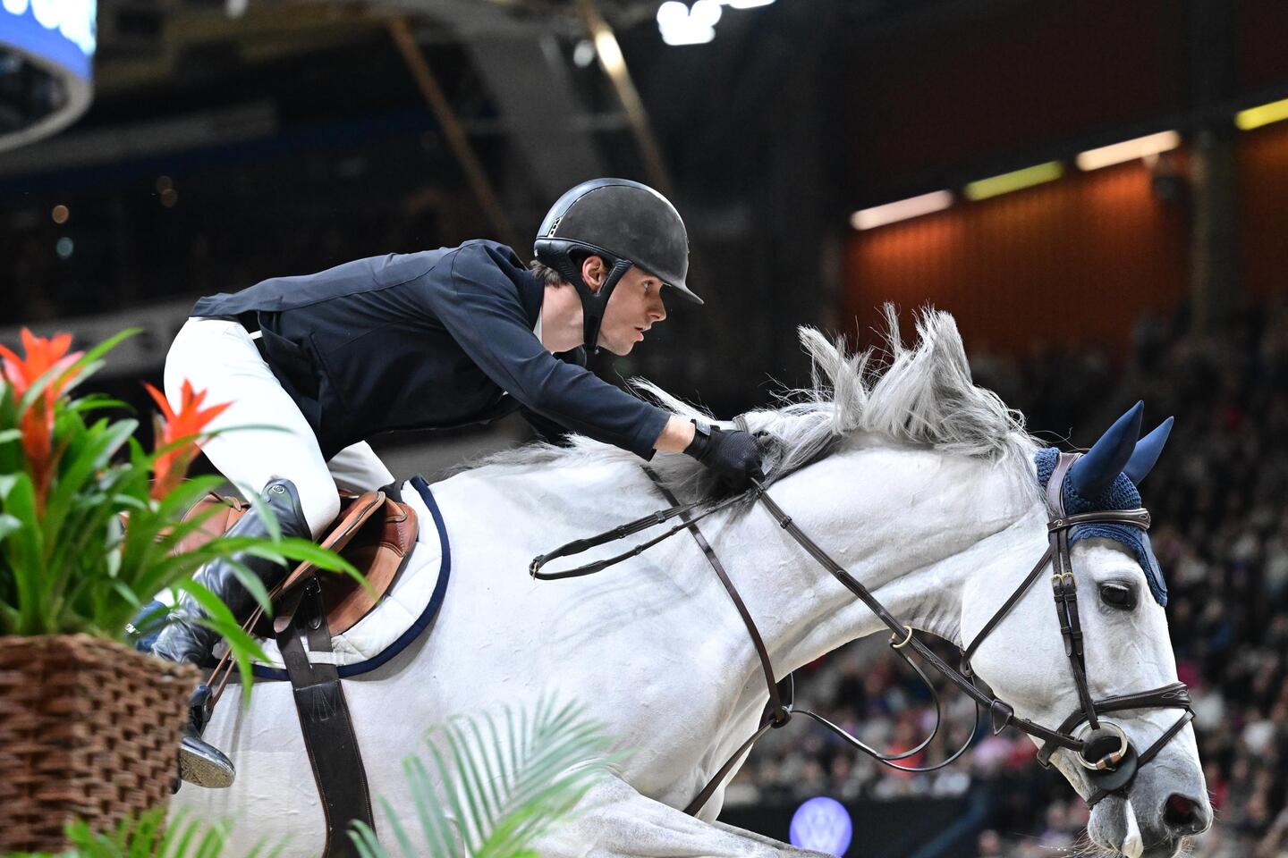 Springruiter Lars Kersten uit Egchel wint voor de ogen van zijn Zweedse ...