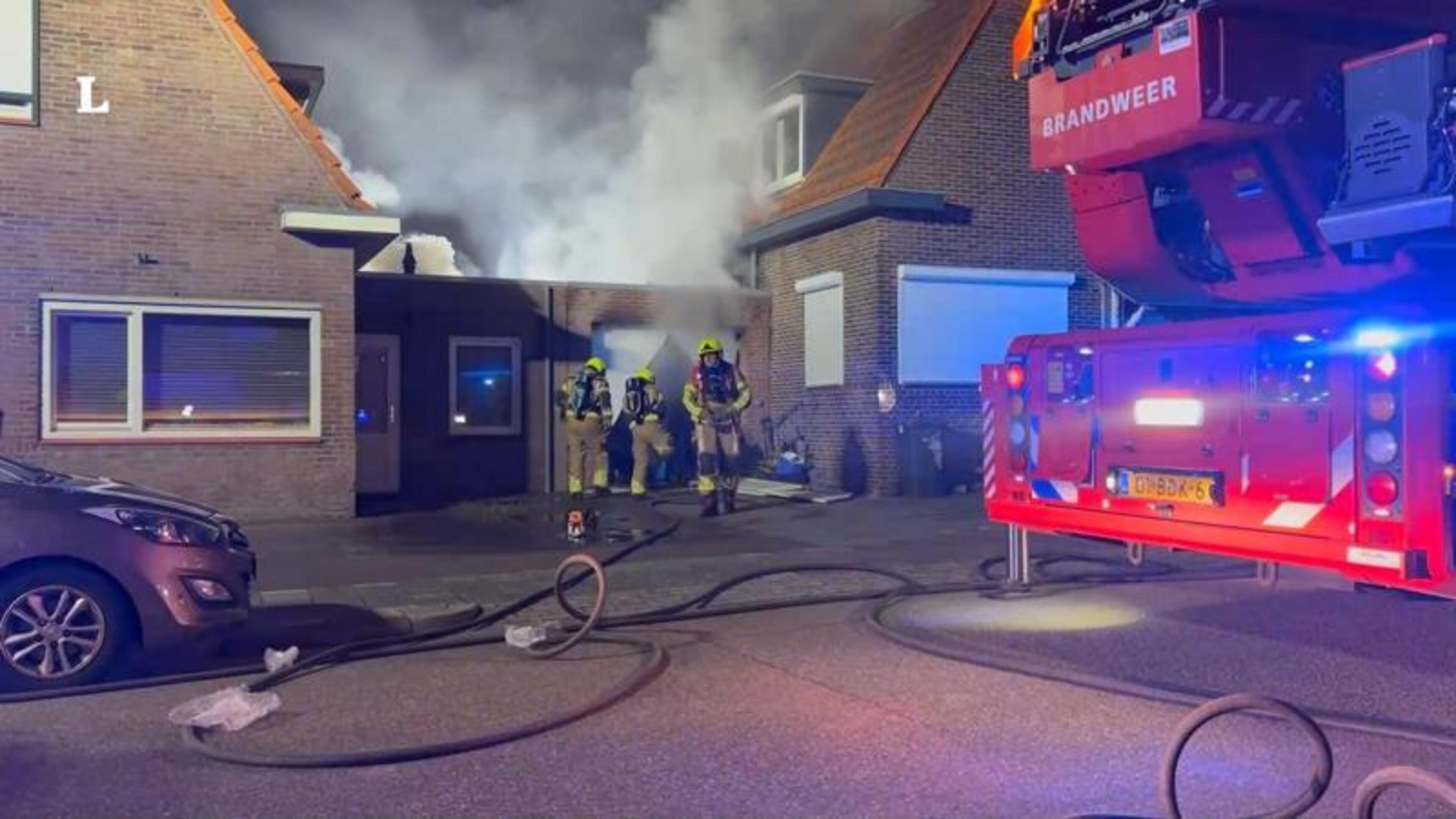 Brand in garage in Landgraaf